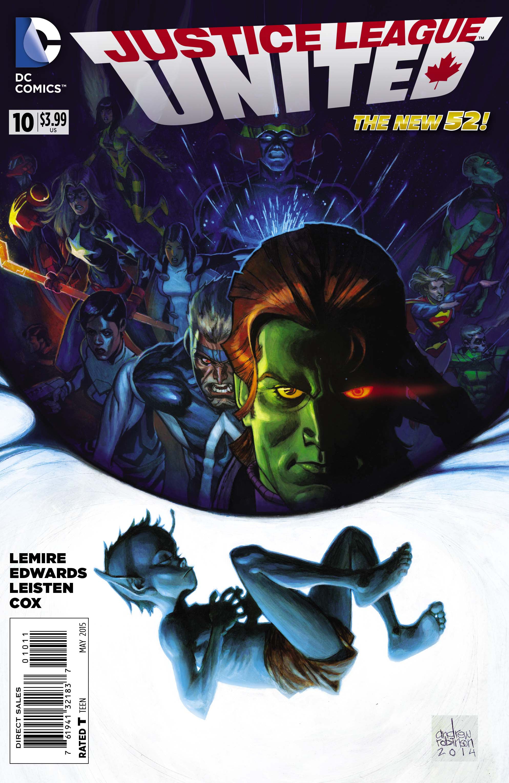 Justice League United #10 A DC 2015 Jeff Lemire Andrew Robinson