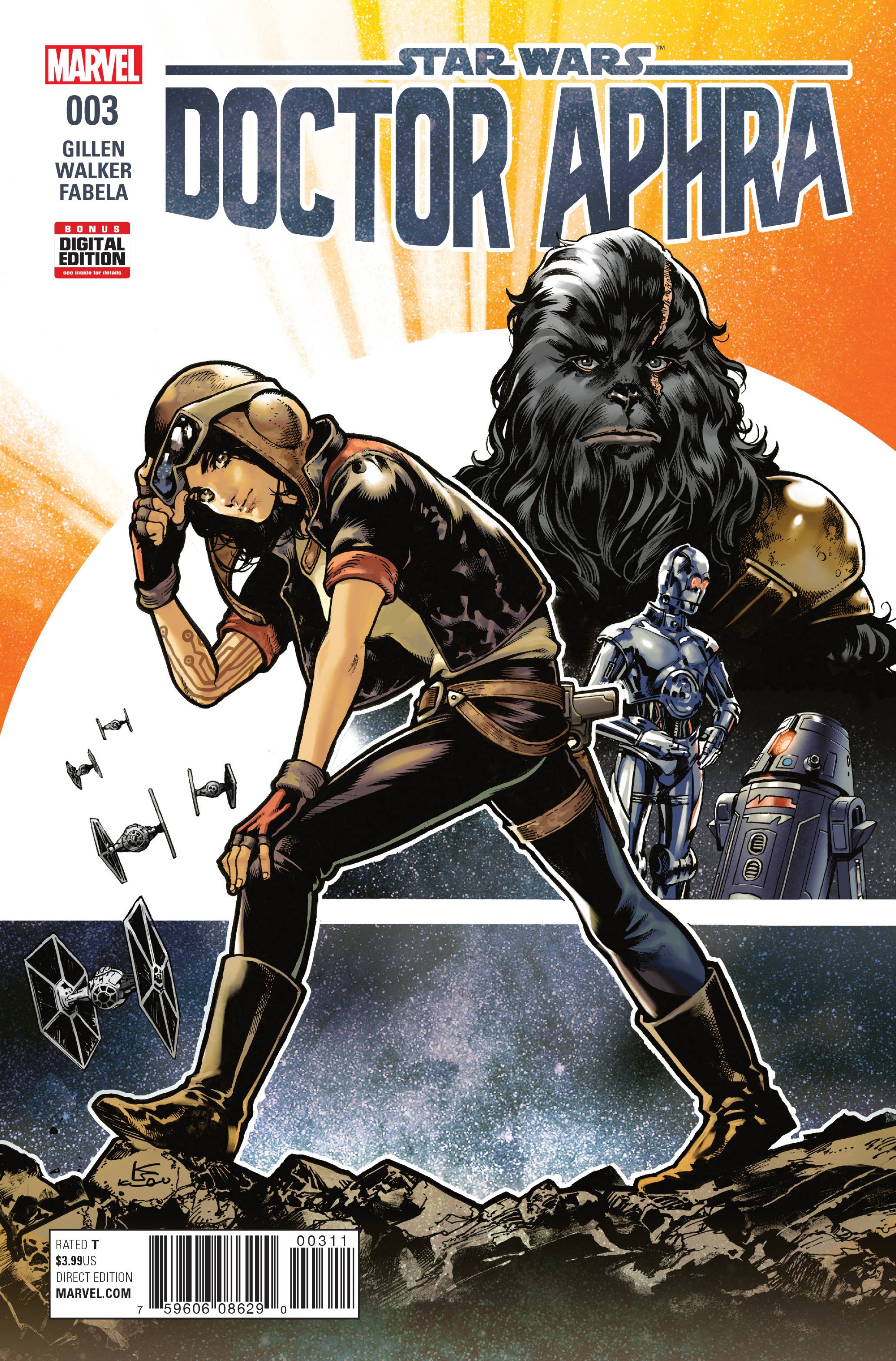 Star Wars Doctor Aphra #3 A Marvel 2017 Karmome Shirahama Kieron Gillen Black Krrsantan 1st Magna Tolvin