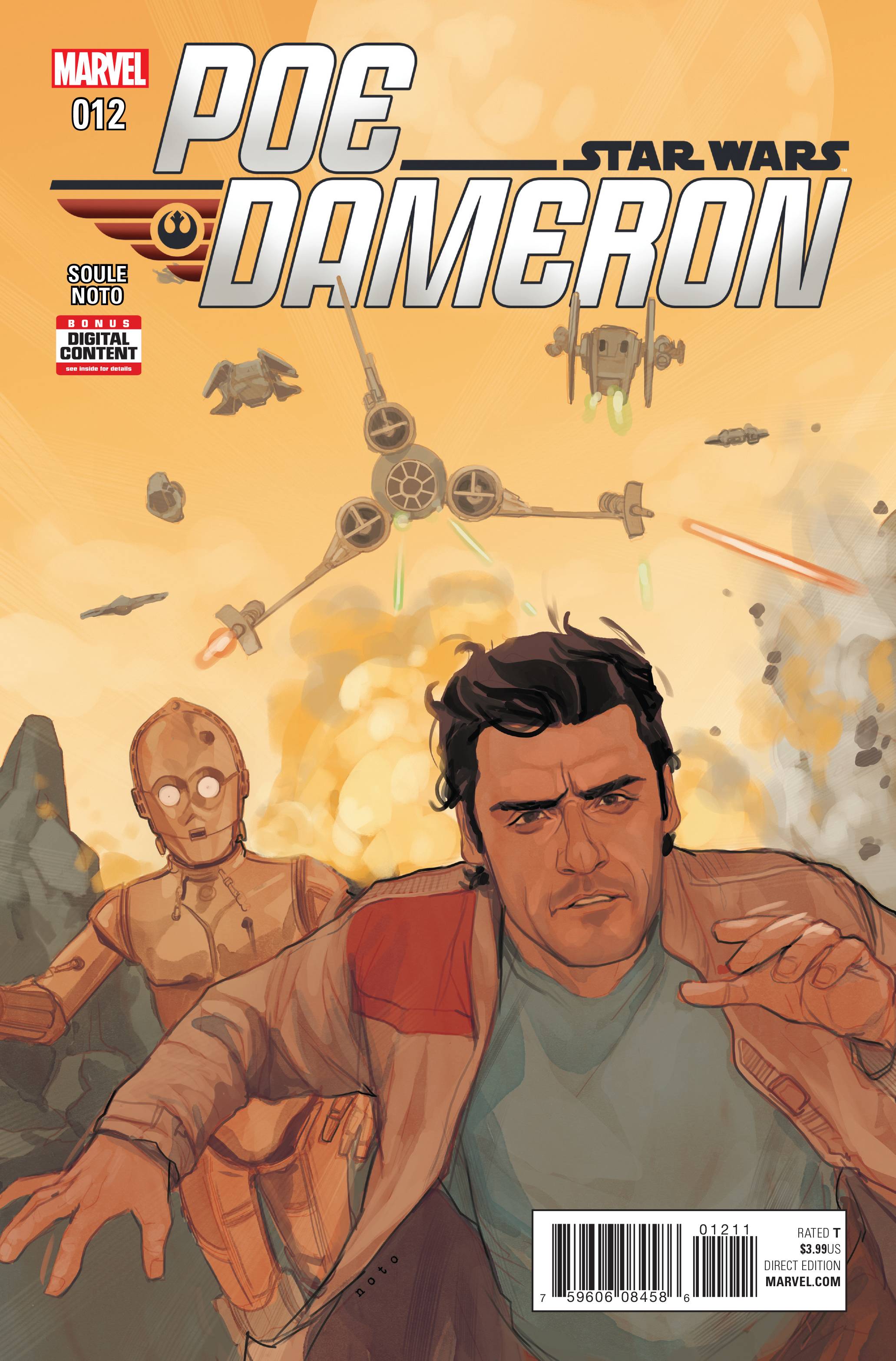 Star Wars Poe Dameron #12 A Marvel 2017 Phil Noto Charles Soule