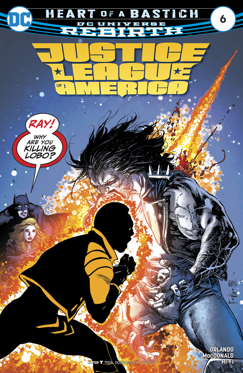 Justice League Of America #6 A DC 2017 Steve Orlando Ivan Reis