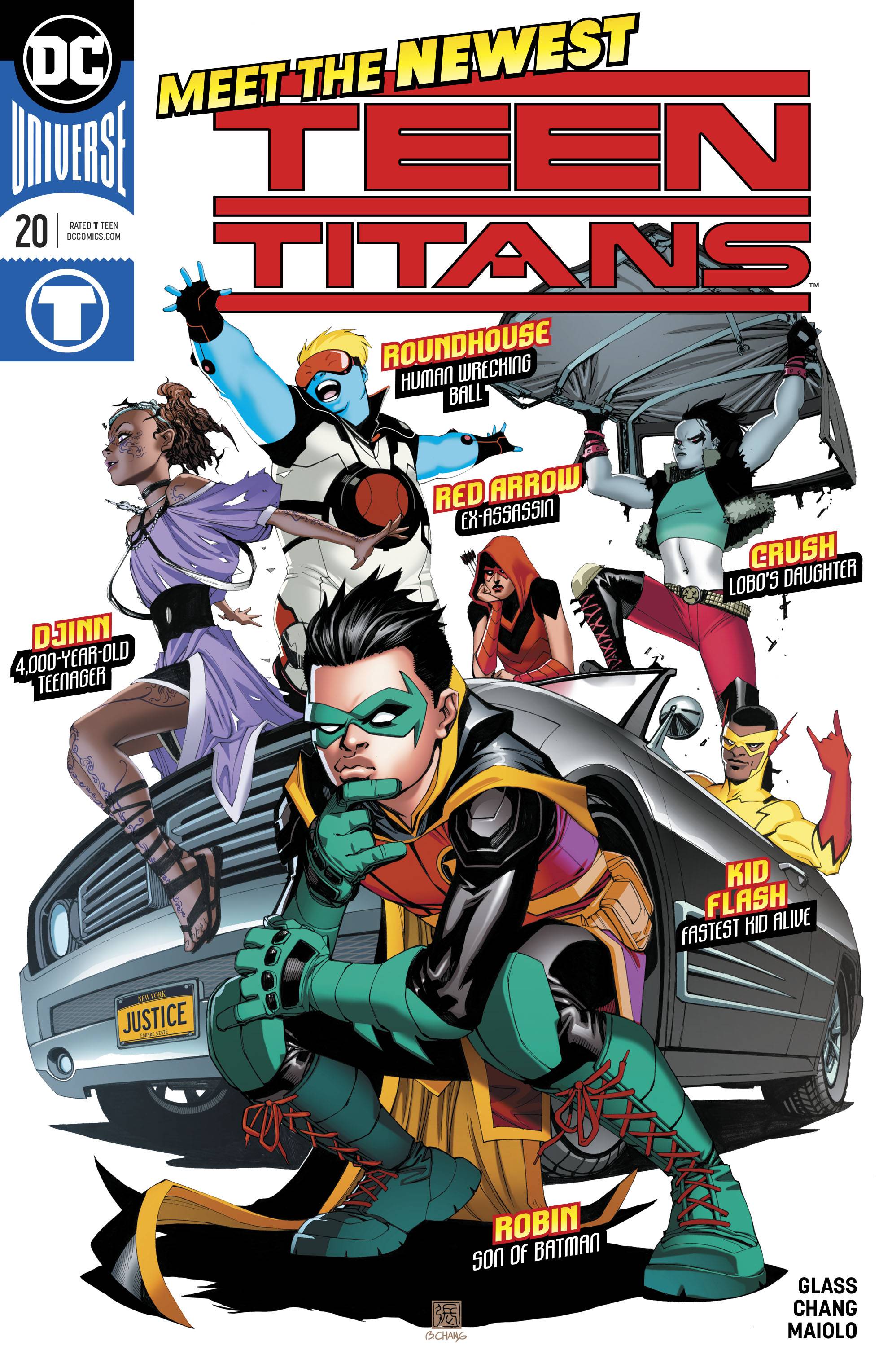 TEEN TITANS #20 A Bernard Chang Adam Glass Crush Lobo Daughter  (07/25/2018) DC