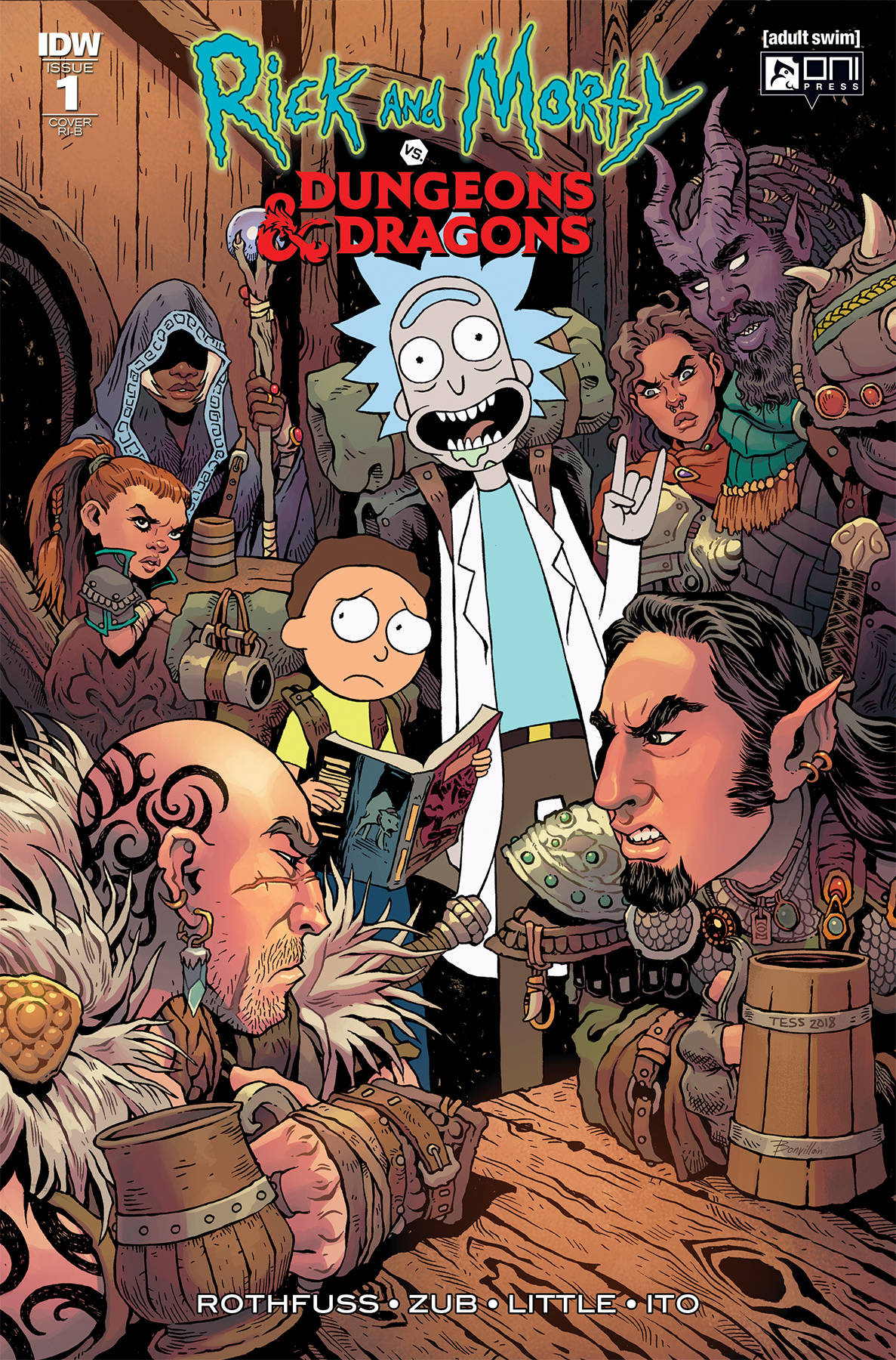 RICK & MORTY VS DUNGEONS & DRAGONS #1 (OF 4) IDW 1:25 Tess Fowler Variant (08/29/2018)