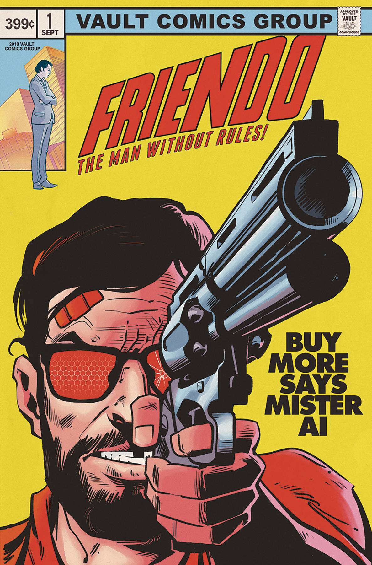 Friendo 1 Vault 2nd Print Nathan Gooden Variant Daredevil 184 Homage Gun (11/14/2018)