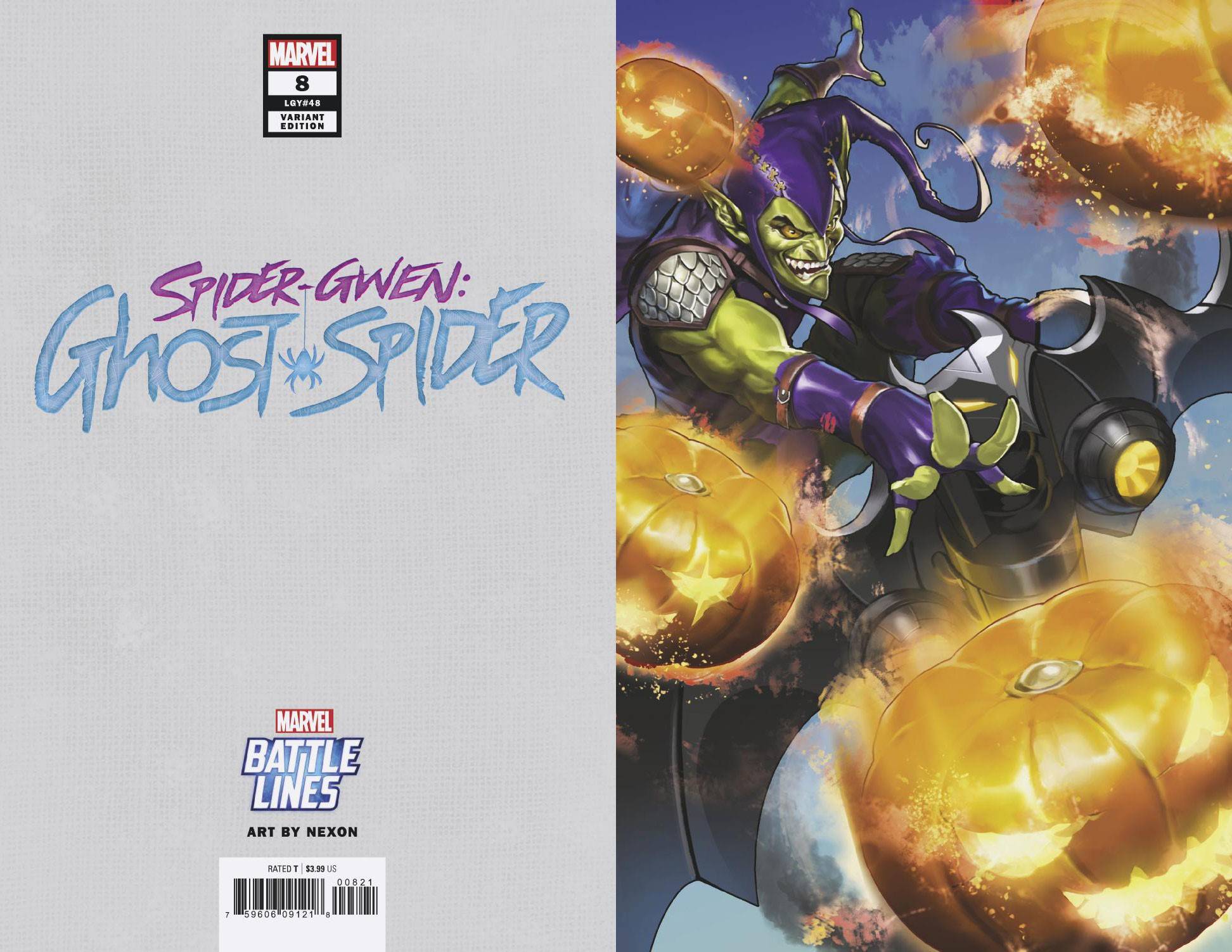 SPIDER-GWEN GHOST SPIDER #8 B NEXON BATTLE LINES Variant (05/01/2019) MARVEL