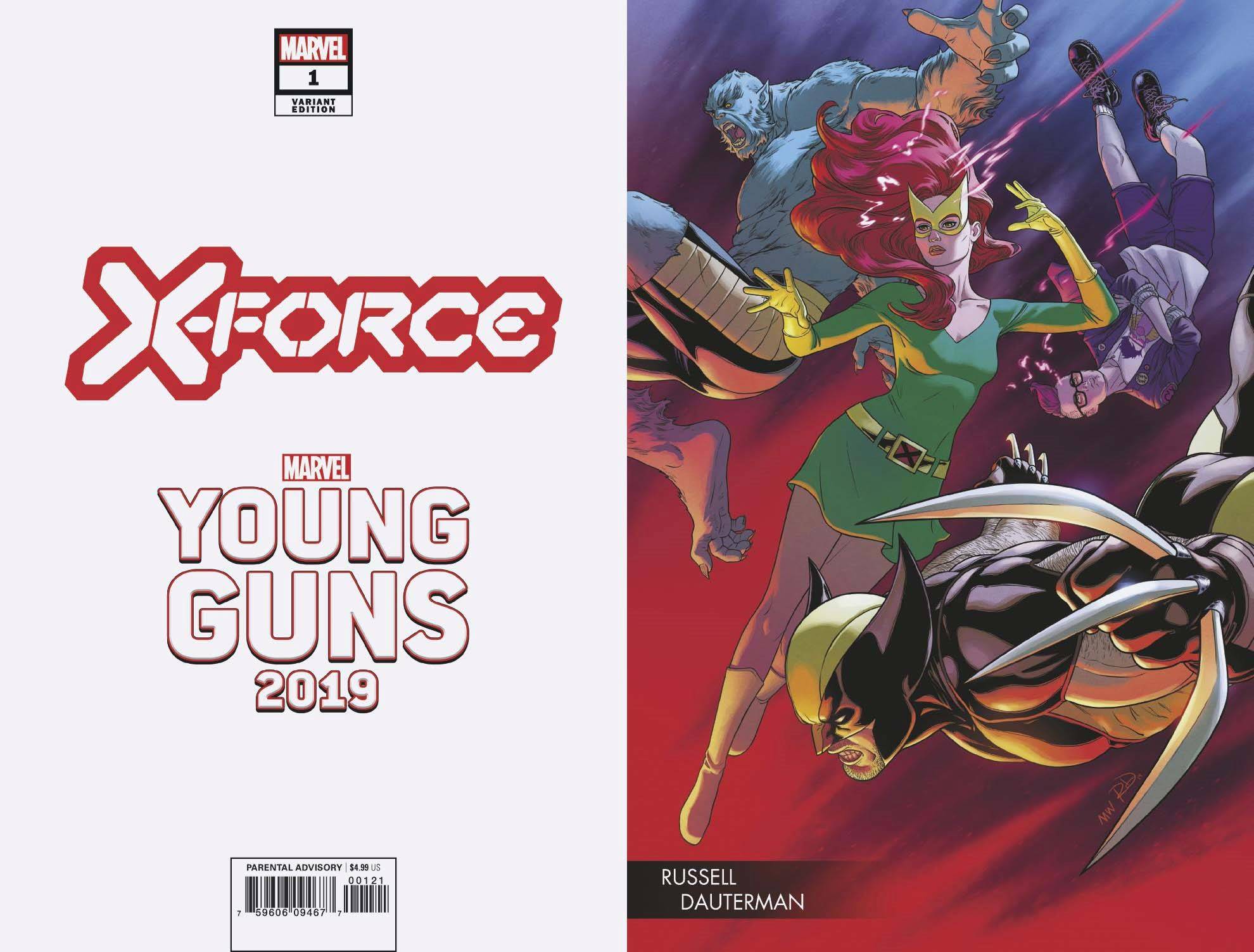 X-FORCE #1 B Russell DAUTERMAN YOUNG GUNS Variant DX (11/06/2019) MARVEL