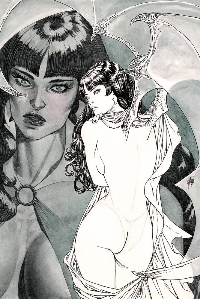 VAMPIRELLA #4 1:11 Guillem March BW VIRGIN Variant (10/16/2019) DYNAMITE