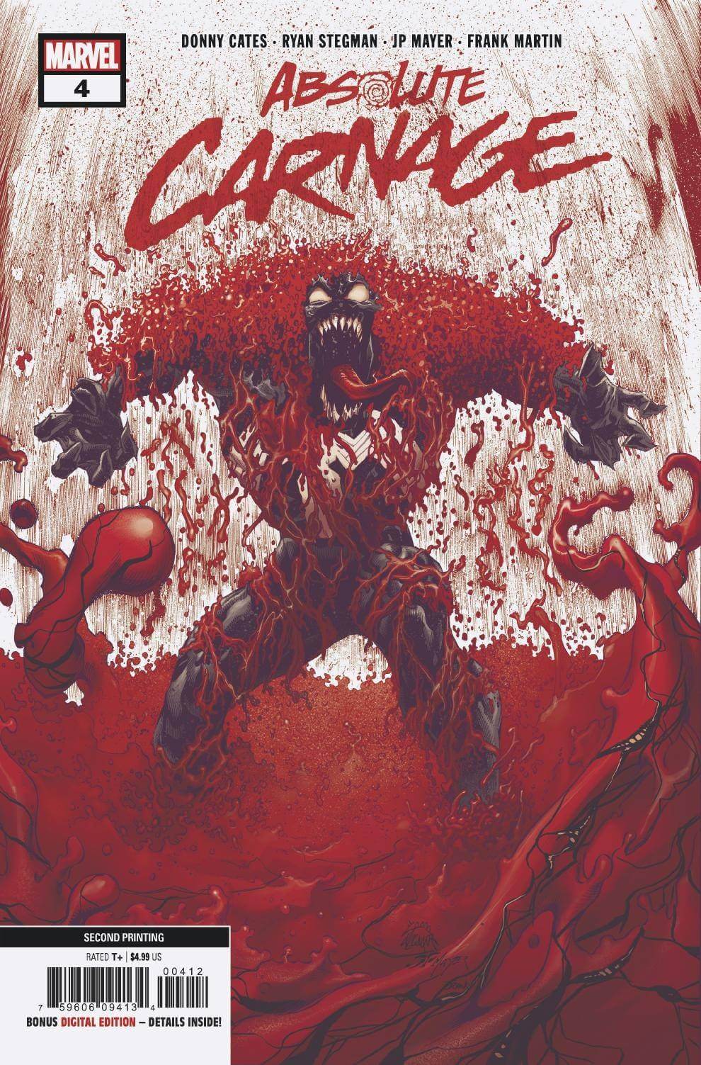 ABSOLUTE CARNAGE #4 (OF 5) 2nd Print Ryan Stegman Variant AC (12/11/2019) Marvel