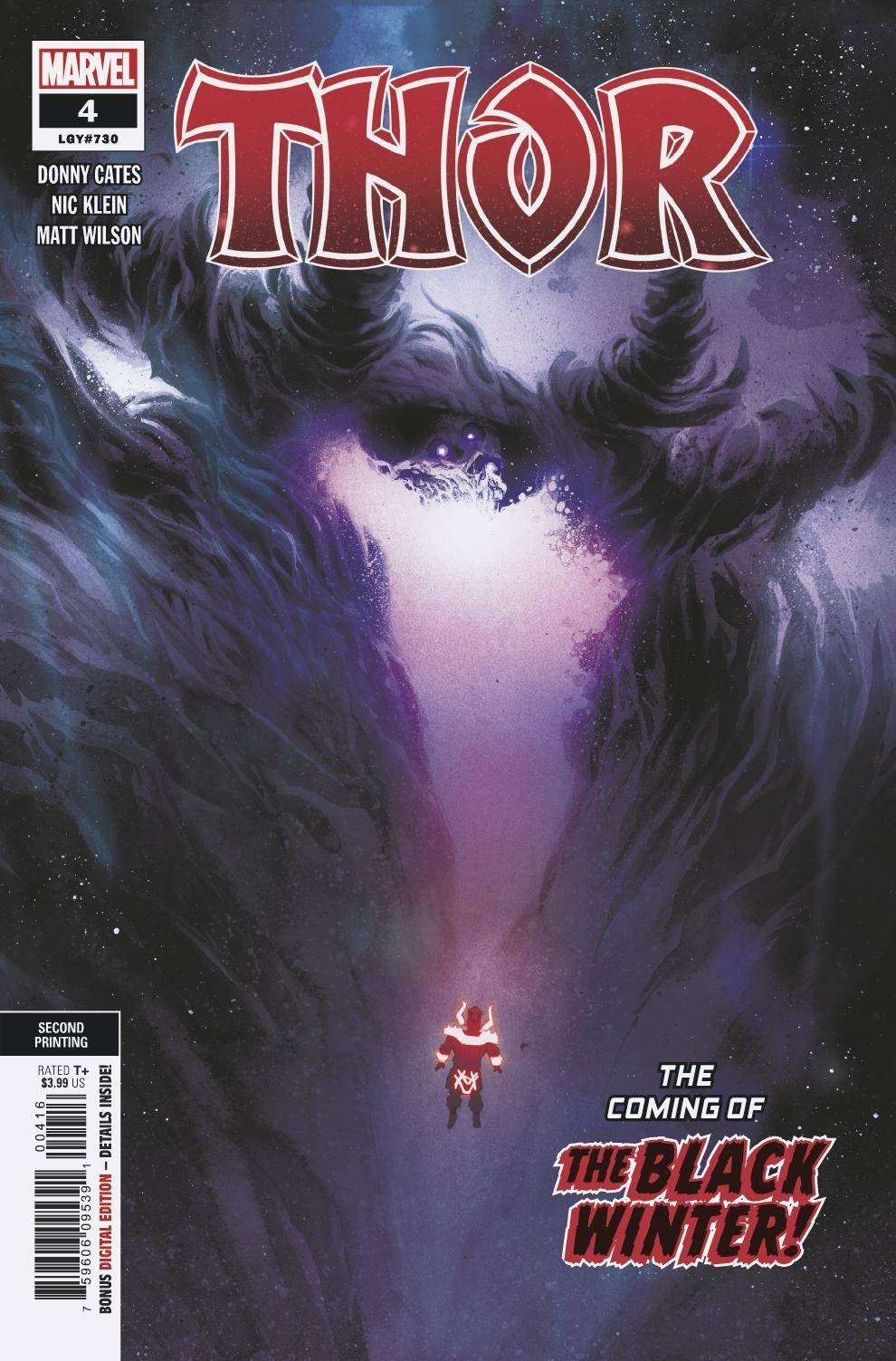 THOR #4 2nd Print Variant (08/05/2020) MARVEL