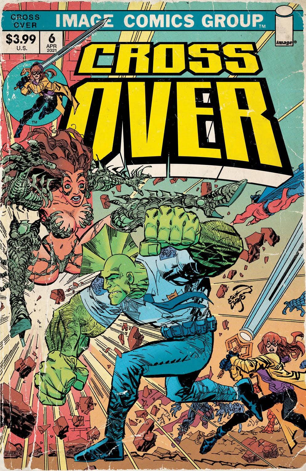 Crossover #6 Erik Larsen Savage Dragon Witchblade Variant (04/28/2021) Image