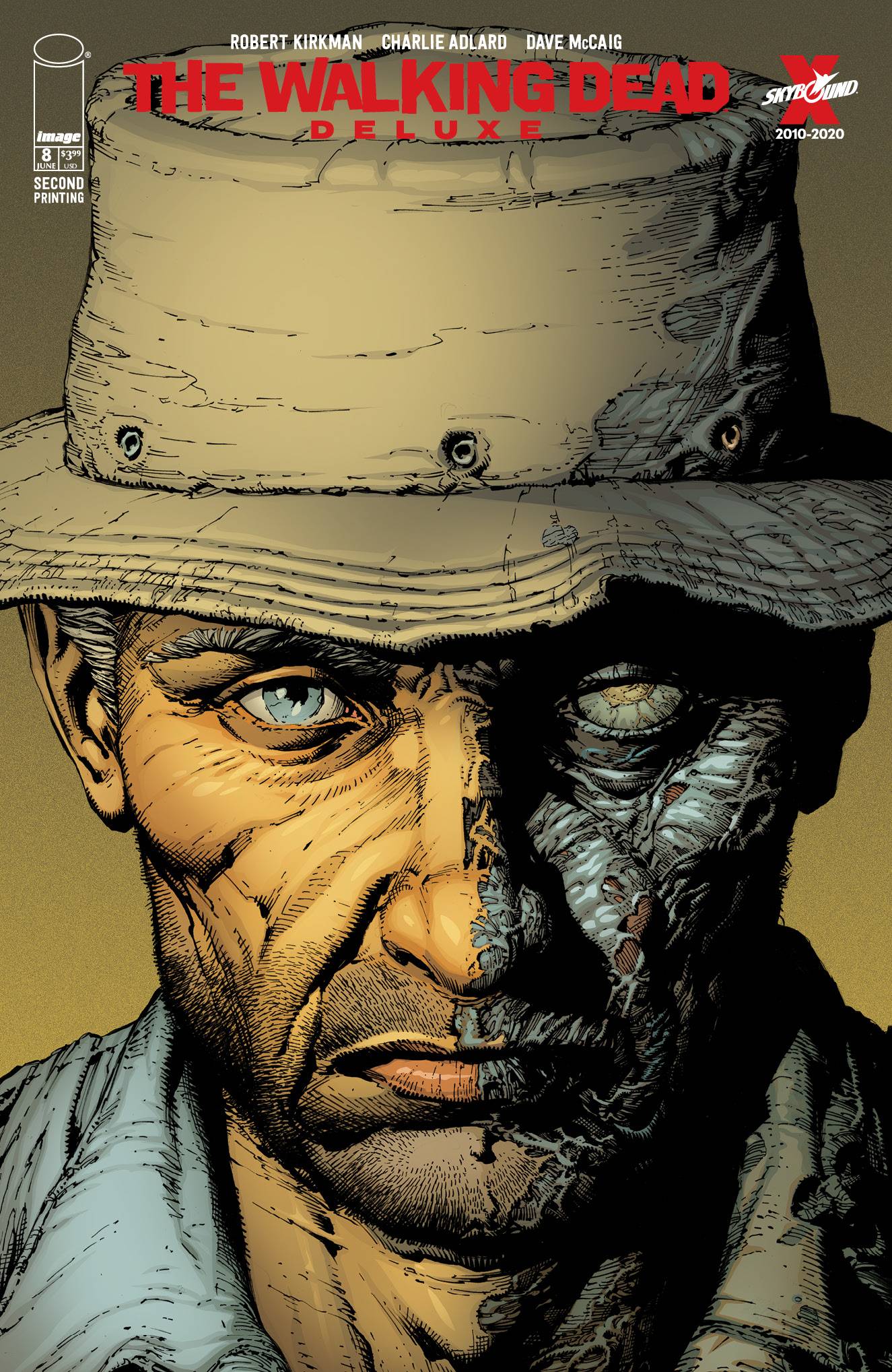 Walking Dead Dlx #8 2nd Print David Finch Headshot Variant (Mr) (06/30/2021) Image