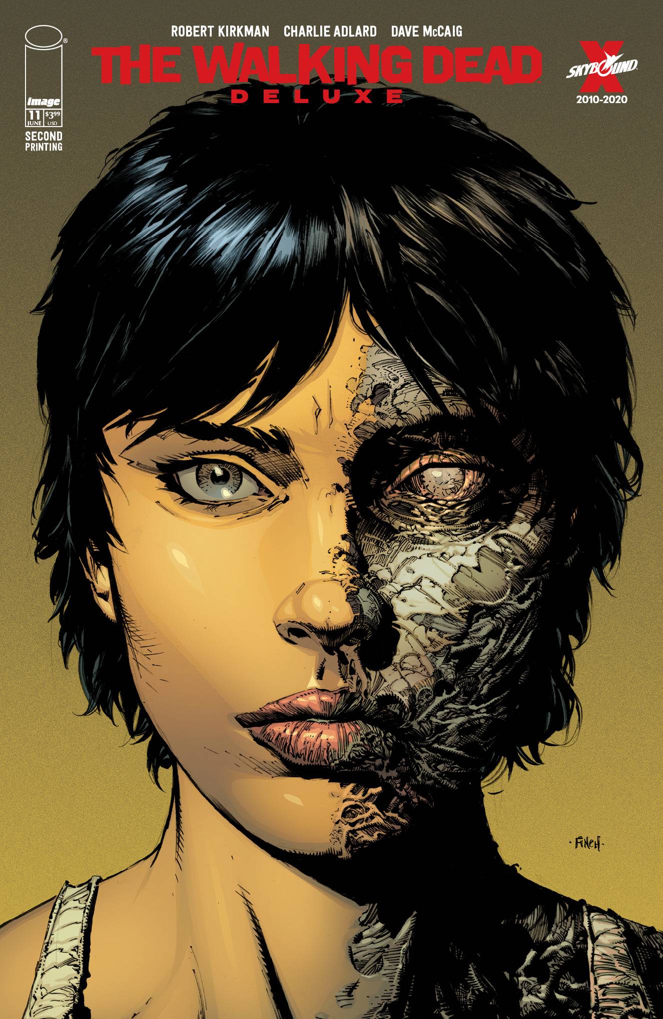 Walking Dead Dlx #11 2nd Print David Finch Headshot Variant (Mr) (06/30/2021) Image