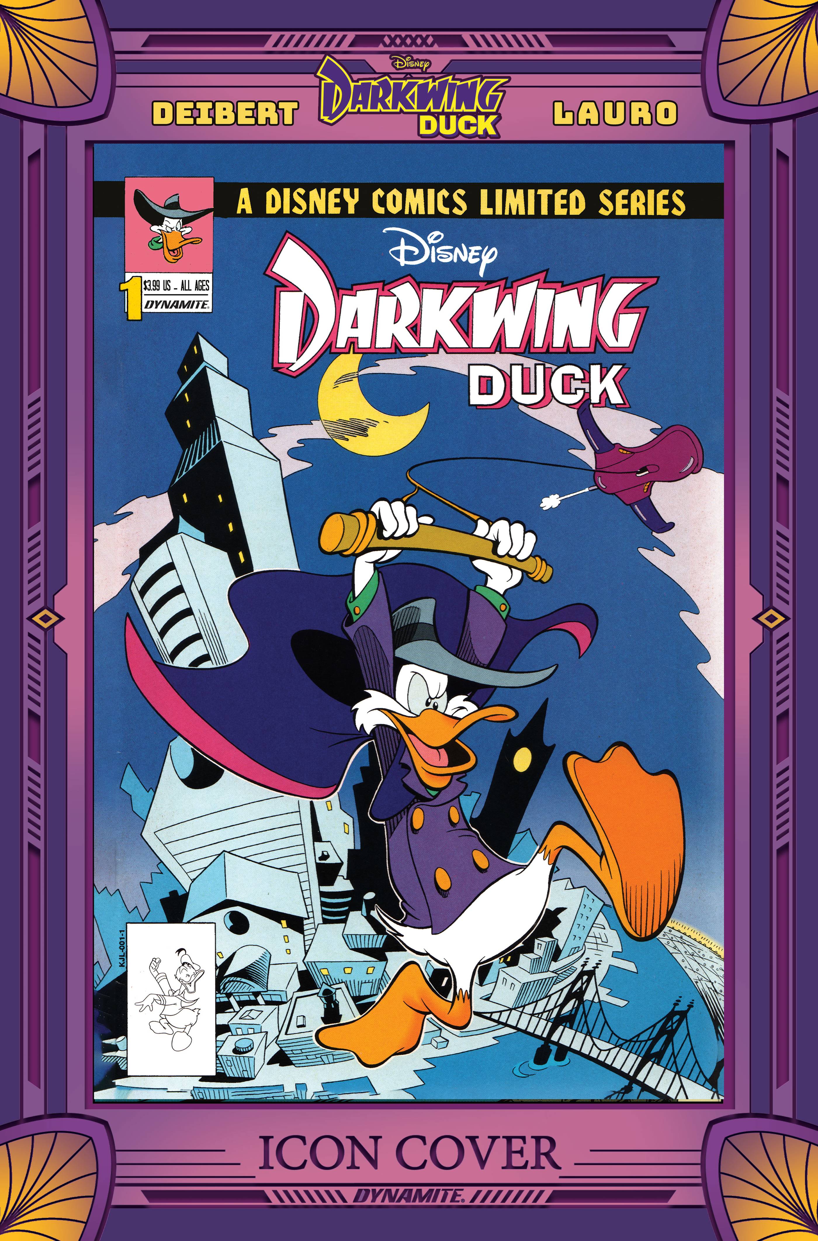Darkwing Duck #1 H 1:10 John Blaire Moore Modern Icon 1991 Variant (01/25/2023) Dynamite