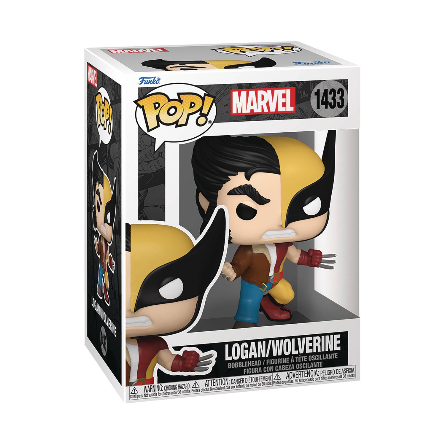 POP MARVEL SPLIT WOLVERINE/LOGAN VIN FIG [IN STOCK]