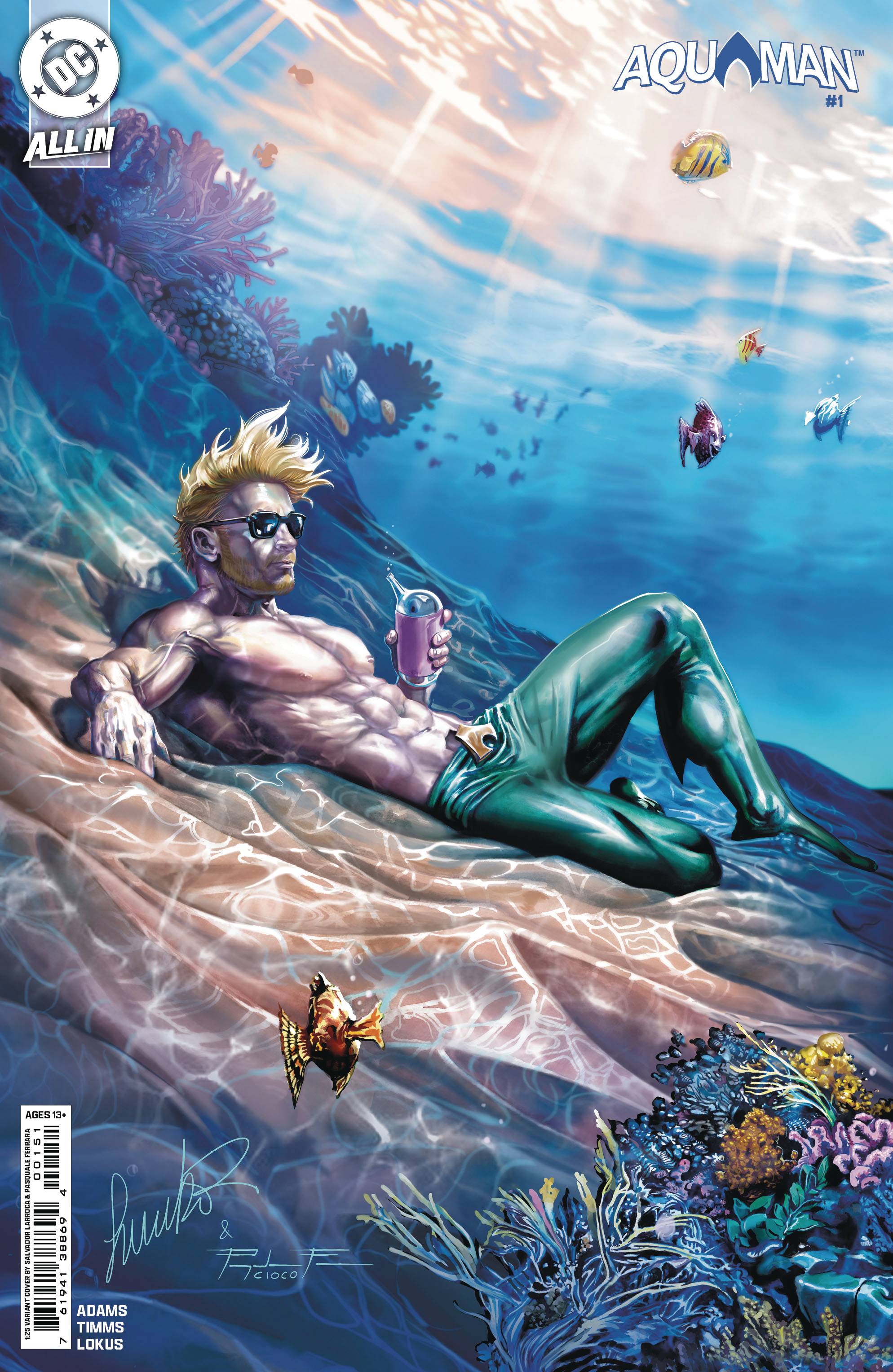 AQUAMAN #1 CVR F INC 1:25 SALVADOR LARROCA CSV(01/08/2025)