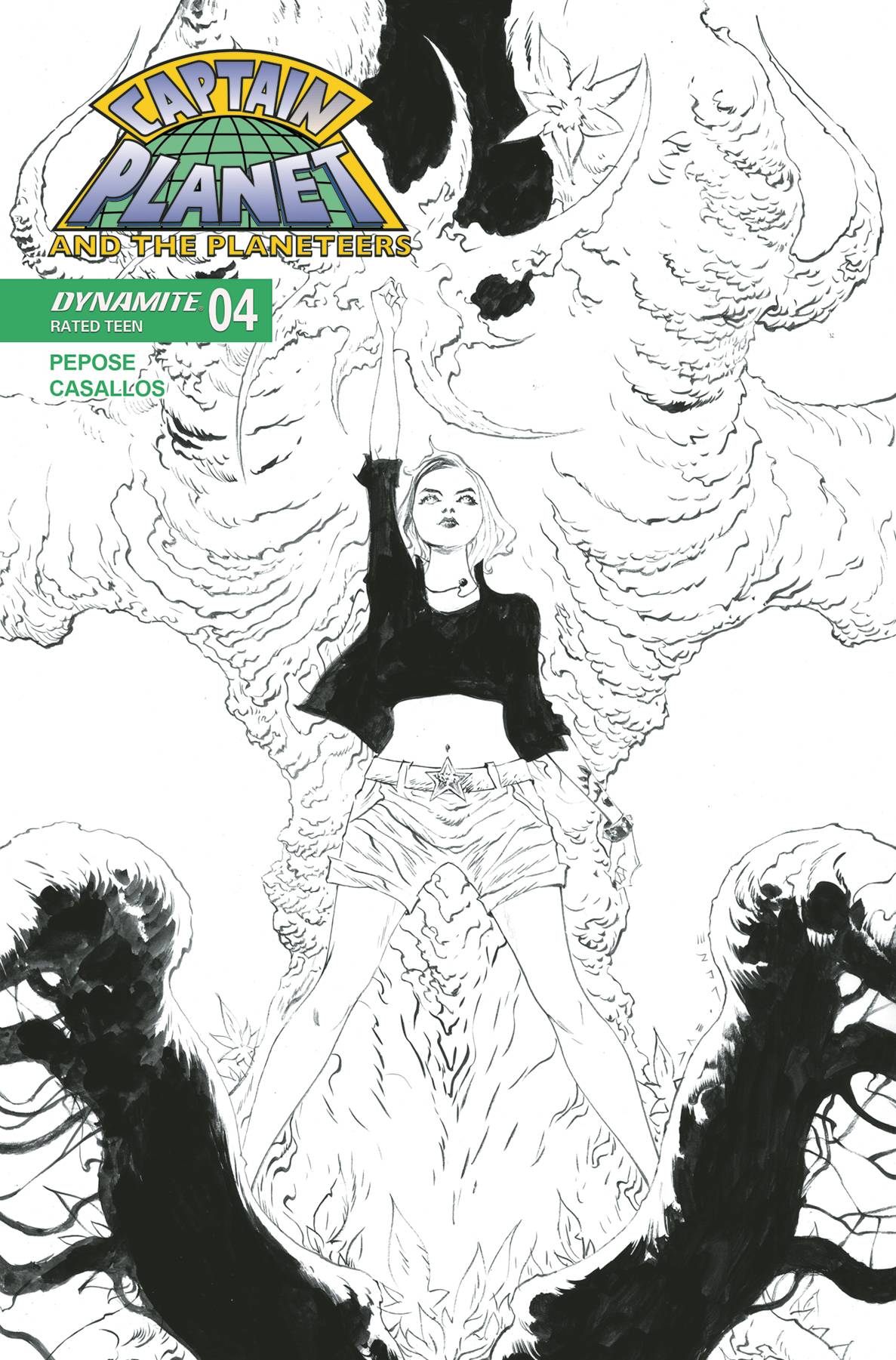 Captain Planet #4 G 1:10 Lee Line Art Variant (09/03/2025) Dynamite