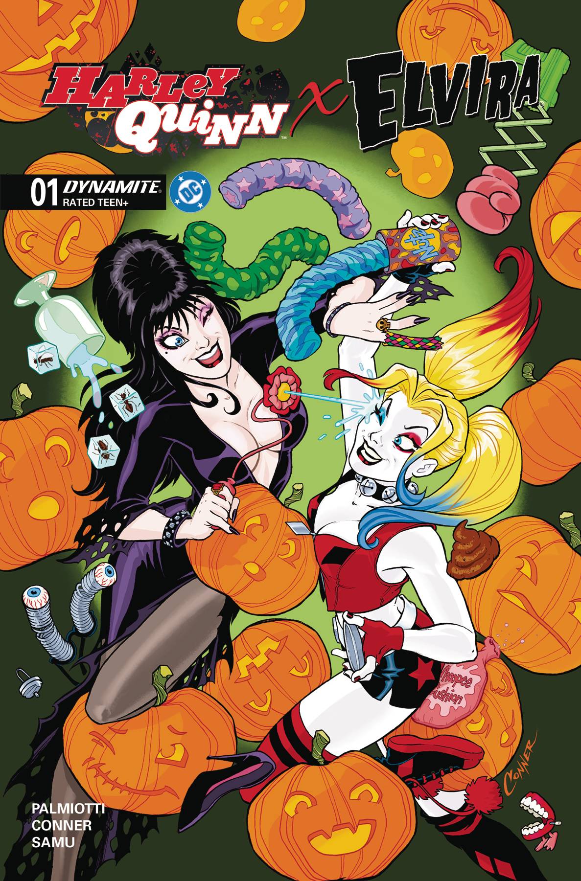 Harley Quinn X Elvira #1 A Amanda Conner 1 (10/08/2025) Dynamite