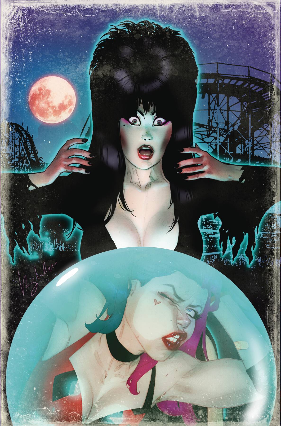Harley Quinn X Elvira #1 N 1:10 Ben Caldwell Virgin Variant (10/08/2025) Dynamite