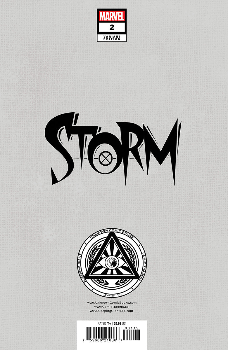 [SIGNED W/ COA] STORM #2 UNKNOWN COMICS NATHAN SZERDY EXCLUSIVE VIRGIN VAR [IN STOCK]