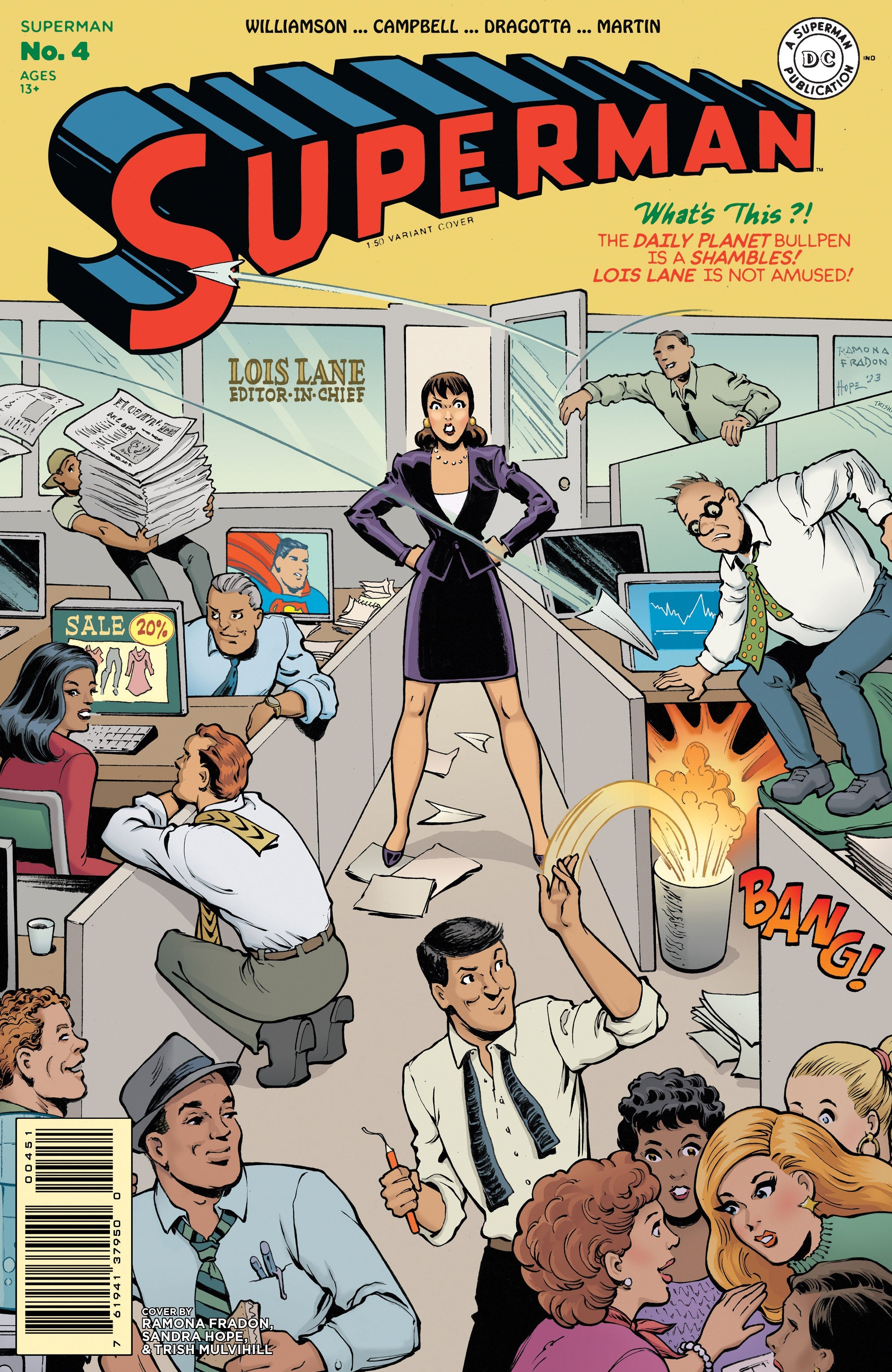 Superman #4 F 1:50 Romana Fradon Homage Card Stock Variant (05/16/2023) Dc