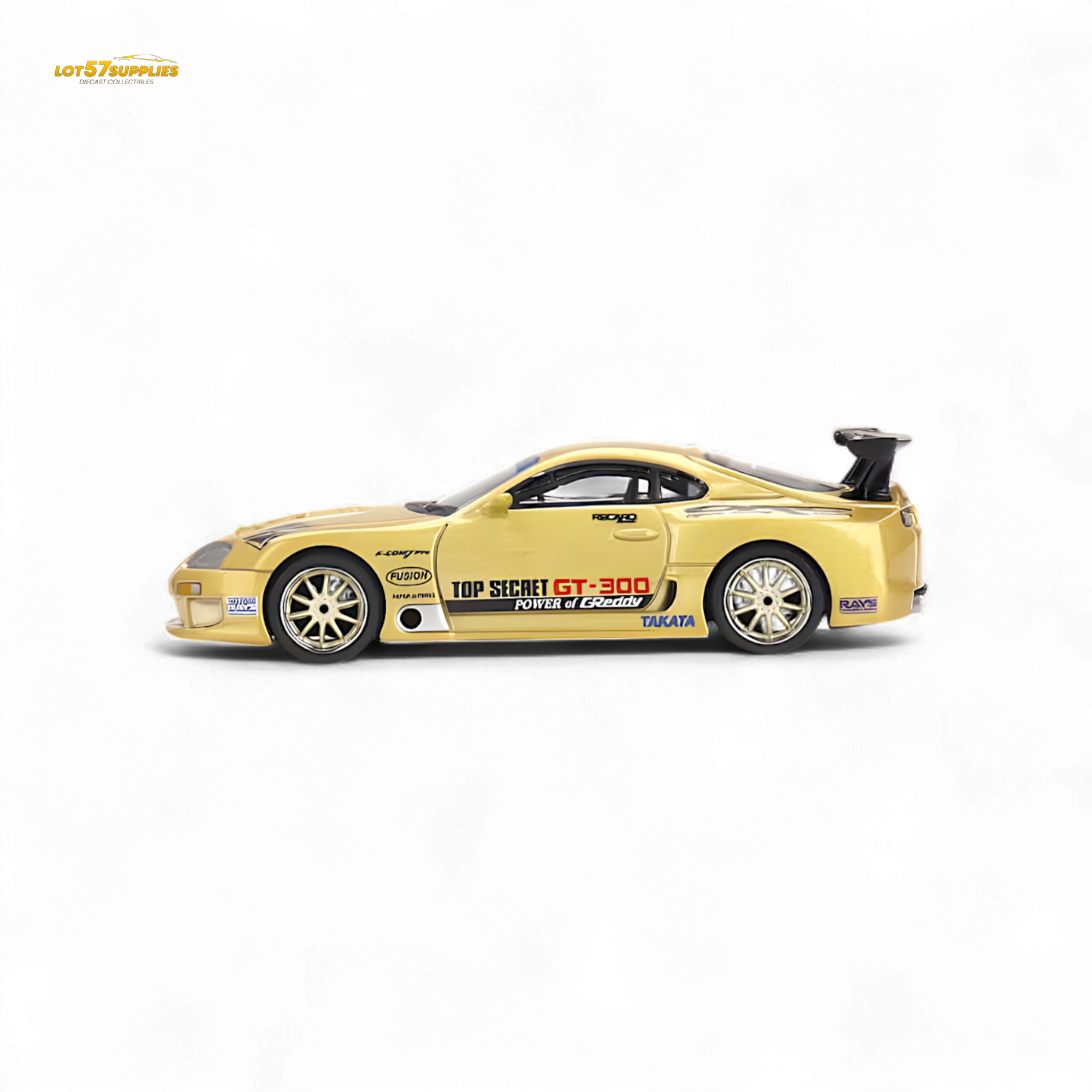 Mini-GT Toyota Supra (A80) Top Secret GT-300 Top Secret Gold 1:64 MGT00961