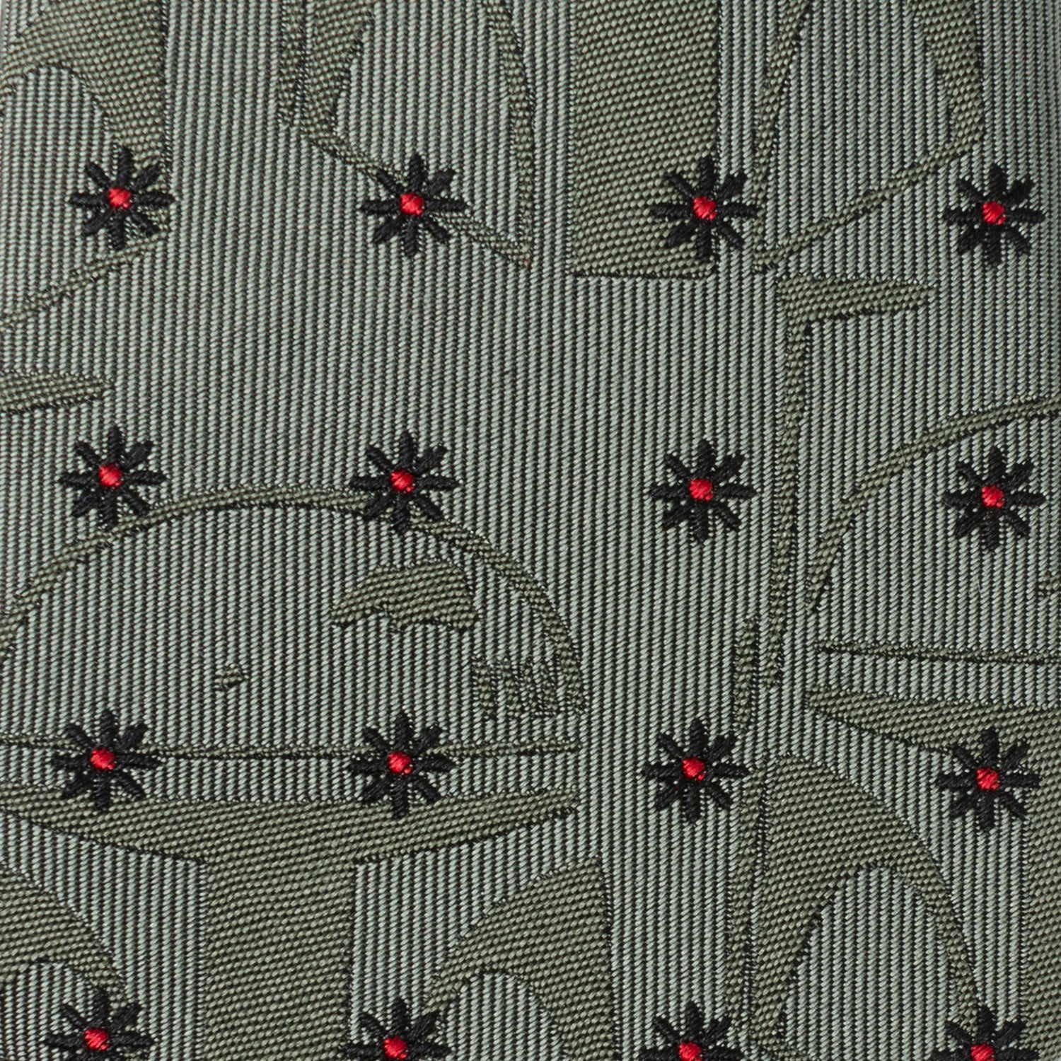 Star Wars Boba Fett Green Floral Motif Tie