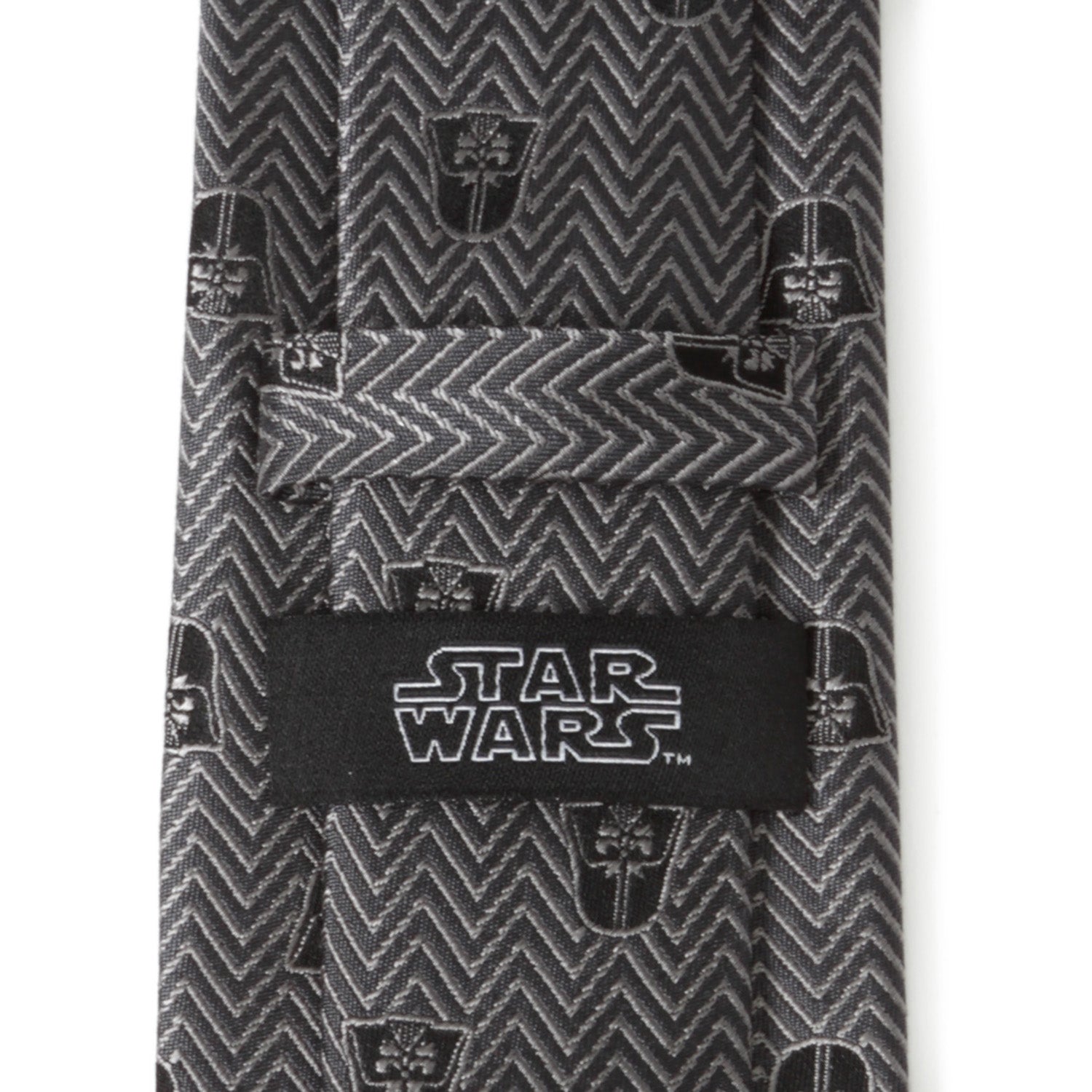 Star Wars Darth Vader Black and Gray Herringbone Tie