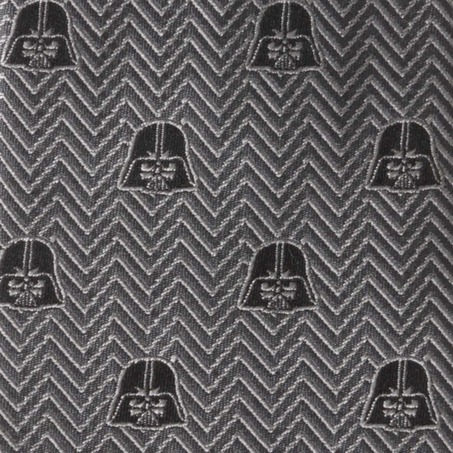 Star Wars Darth Vader Black and Gray Herringbone Tie