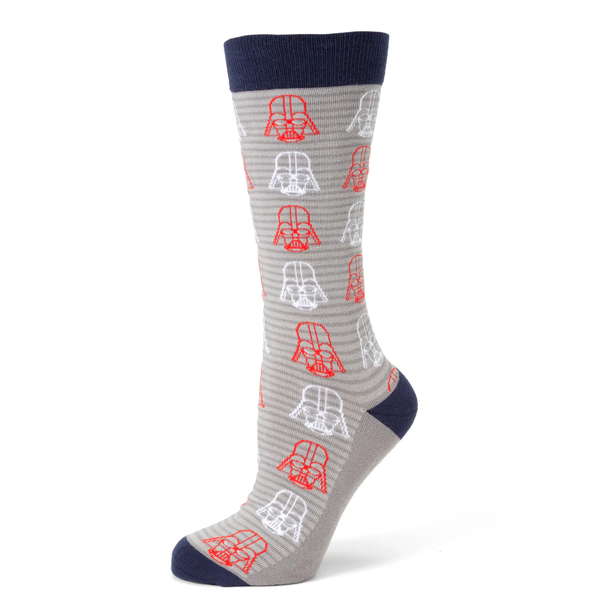 Star Wars Darth Vader Gray and Red Dress Socks and Lapel Pin Gift Set