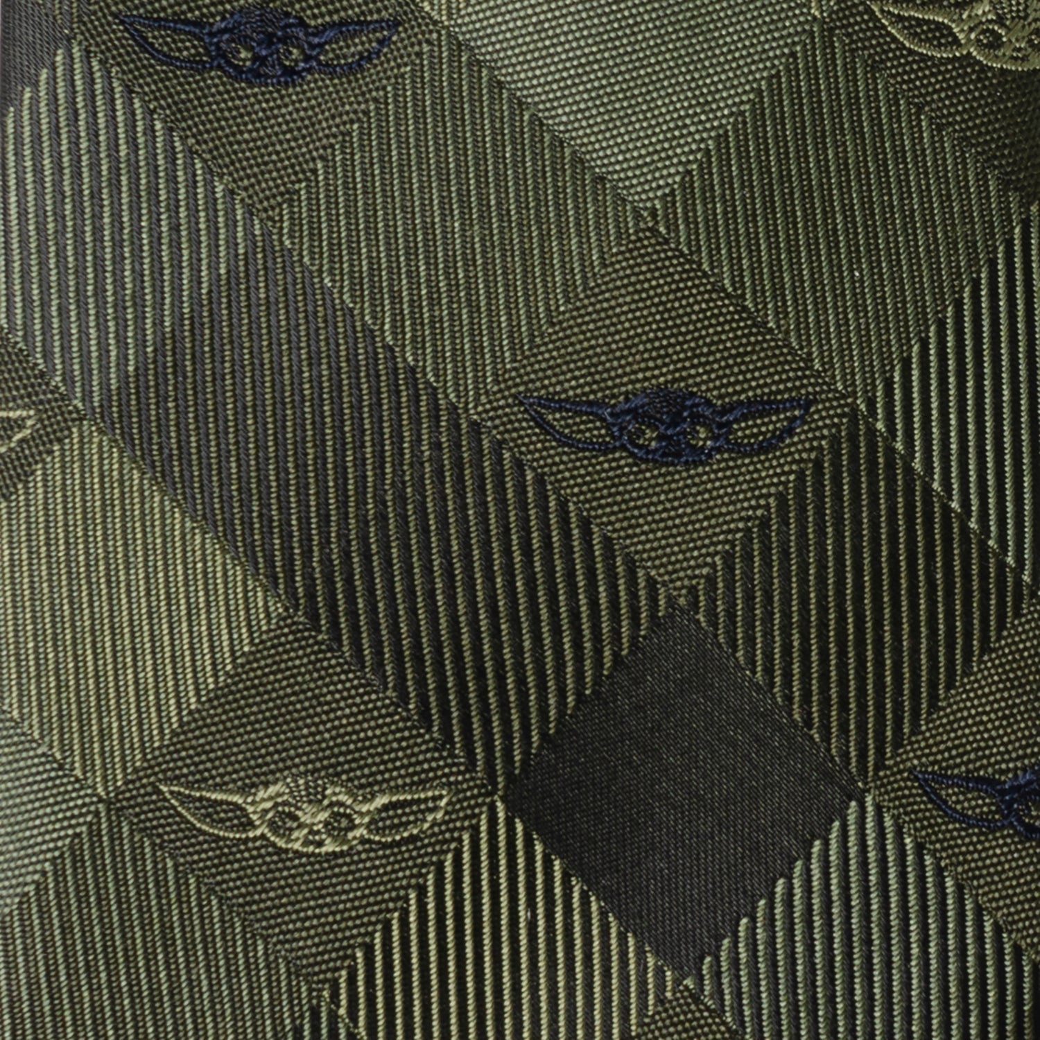 Star Wars Grogu Green Plaid Tie