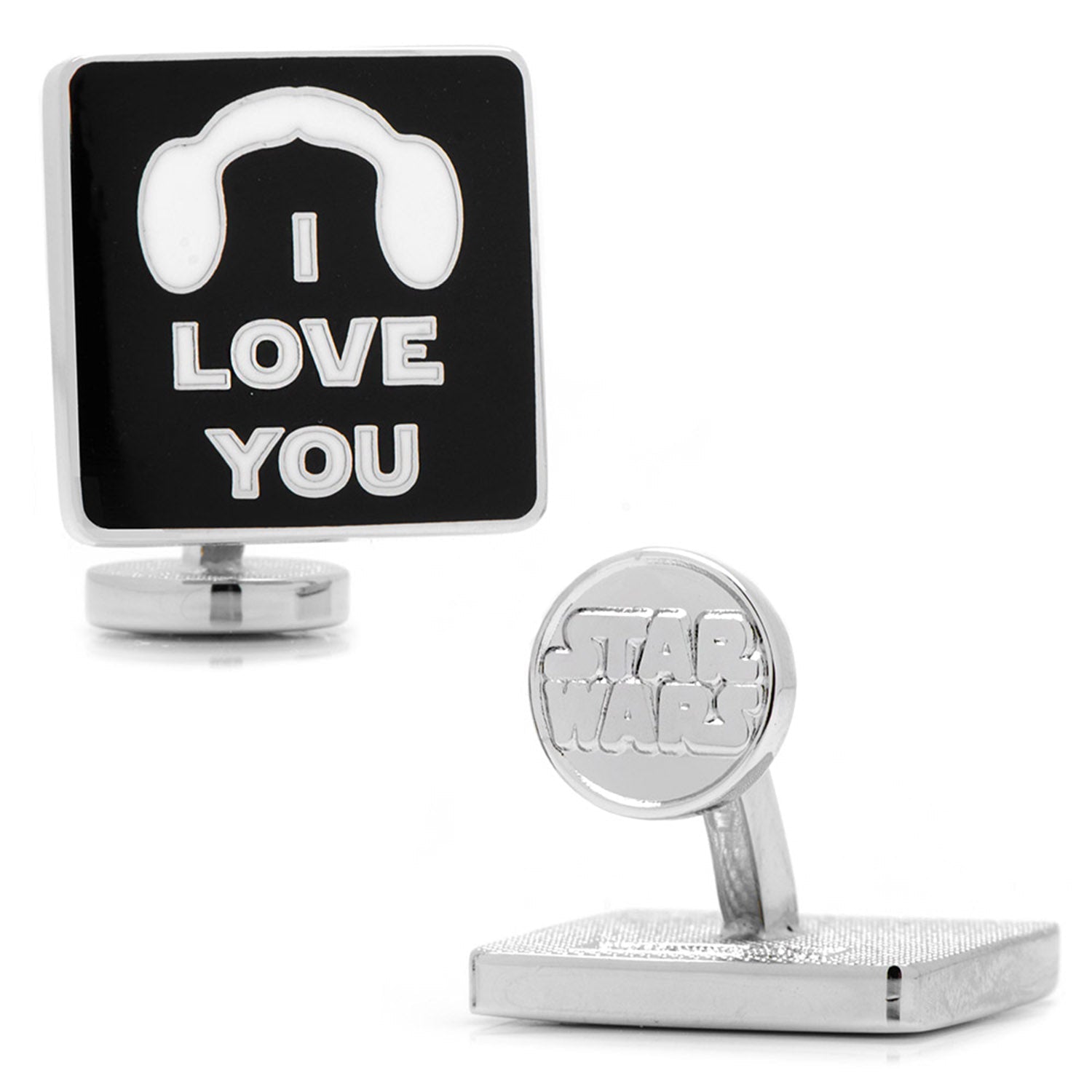 Star Wars Princess Leia and Han Solo "I Love You / I Know" Icon Cufflinks