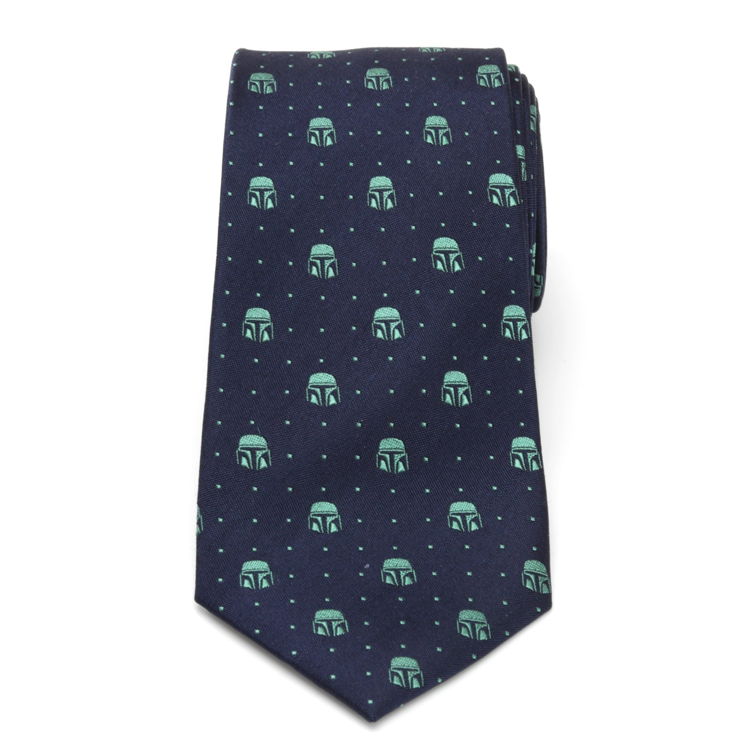 Star Wars Mandalorian Navy Dotted Tie
