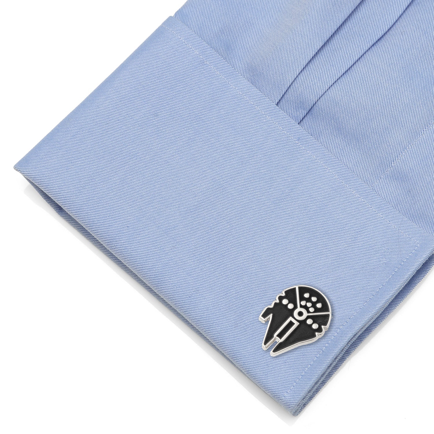 Star Wars Millennium Falcon Silver Inlaid Cufflinks