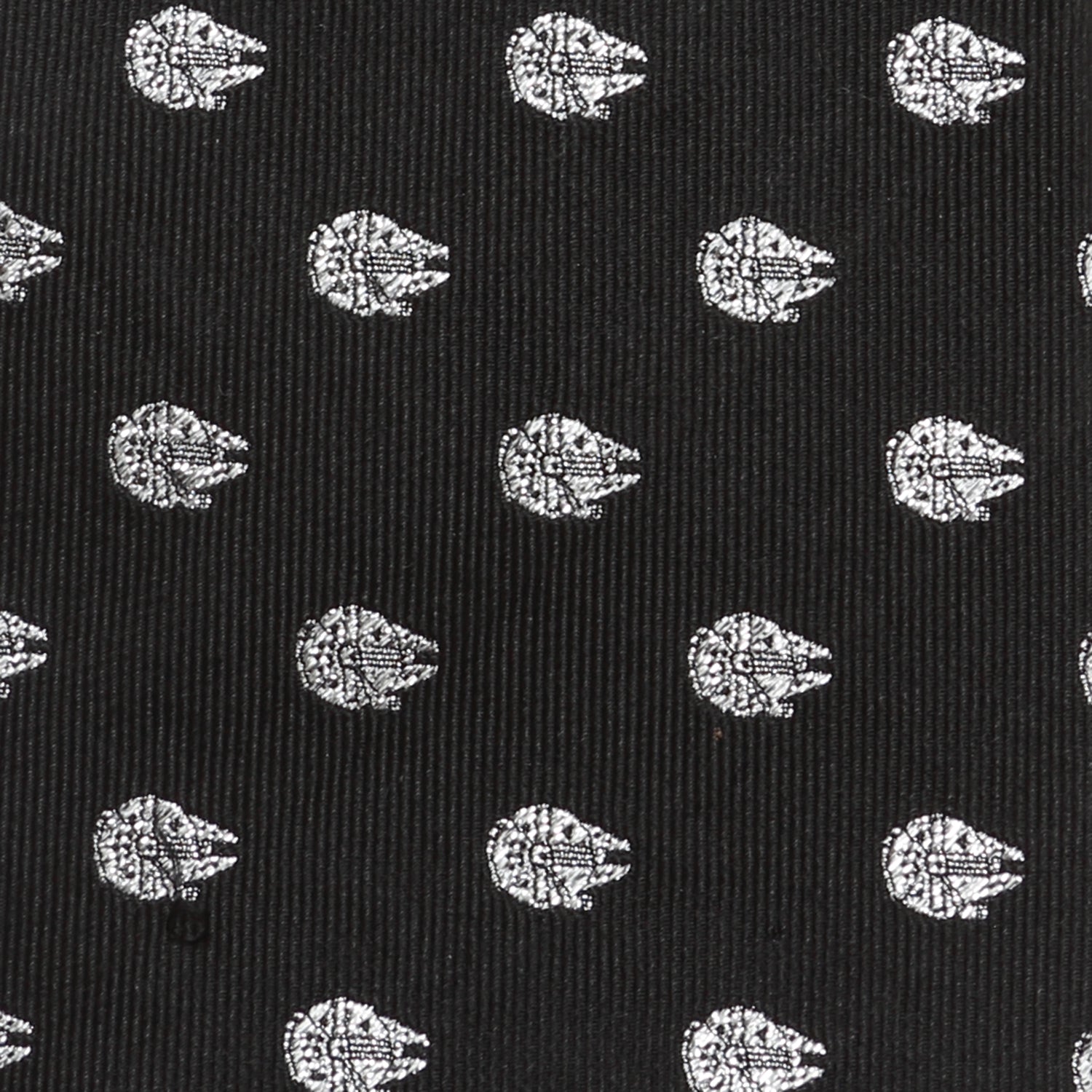 Star Wars Millennium Falcon Metallic Silver and Black Tie