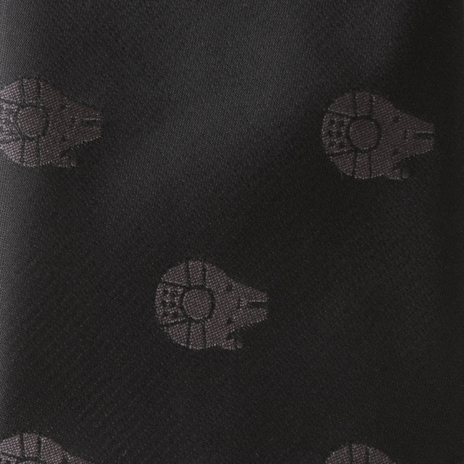 Star Wars Millennium Falcon Black Tonal Tie