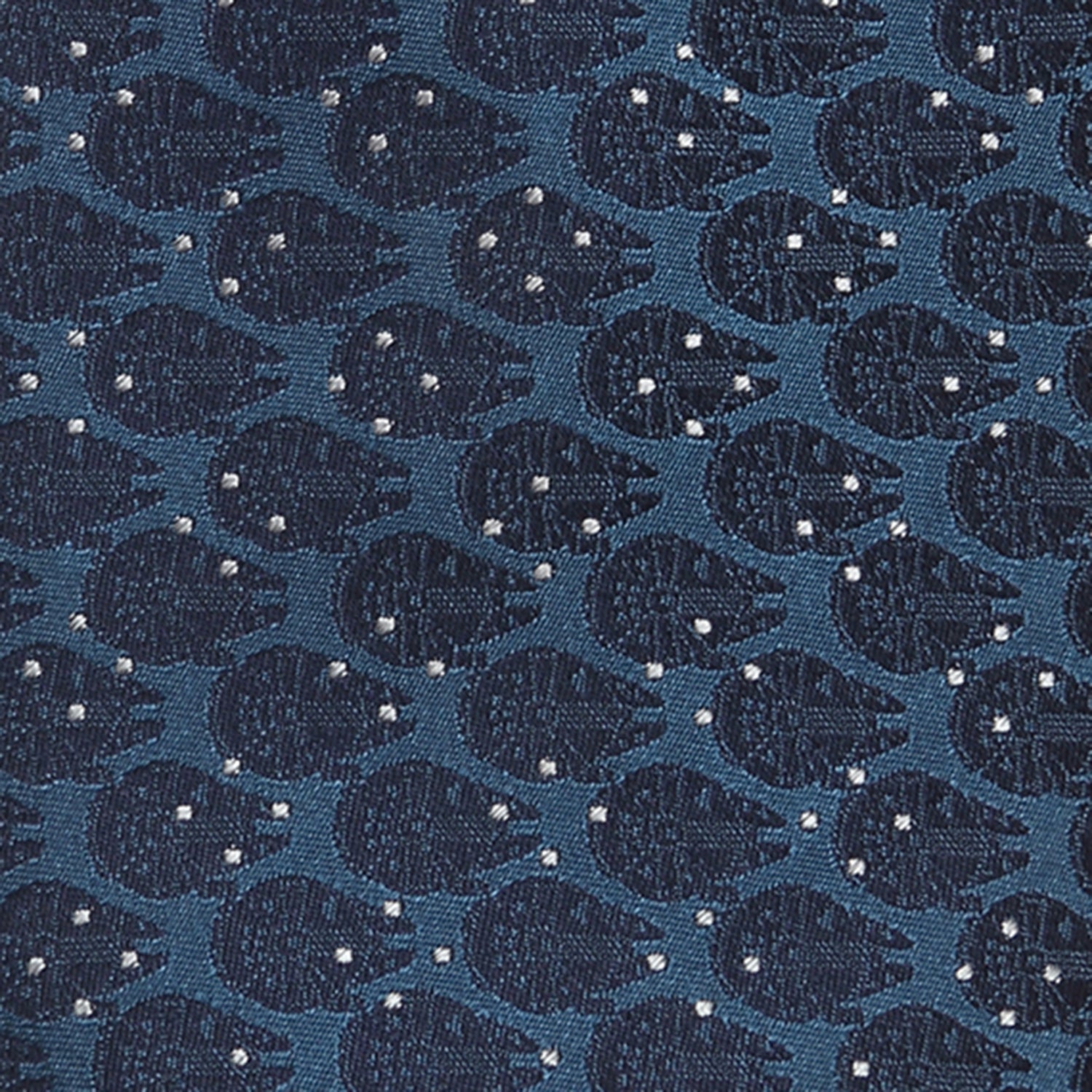 Star Wars Millennium Falcon Blue and White Dot Tie