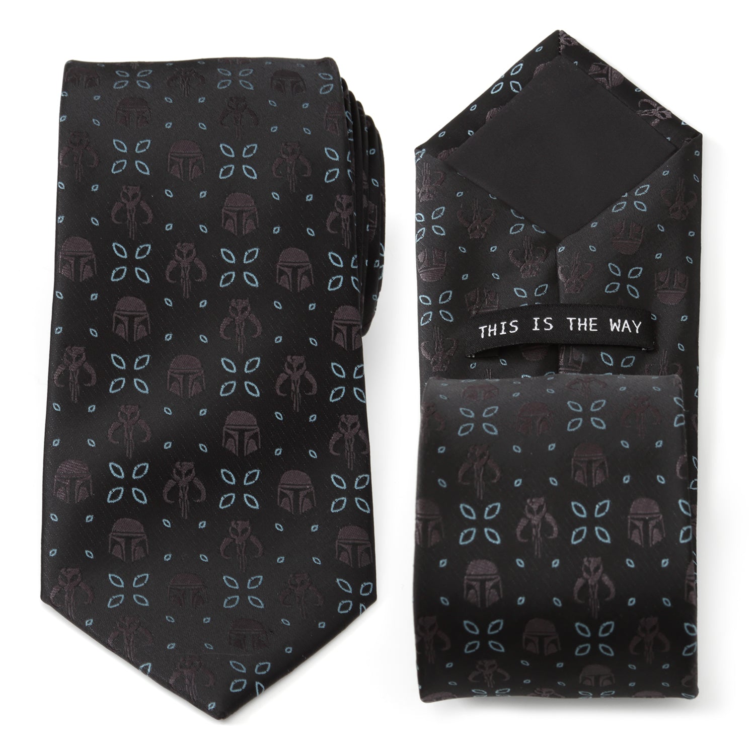Star Wars Mandalorian Motif Black Tie
