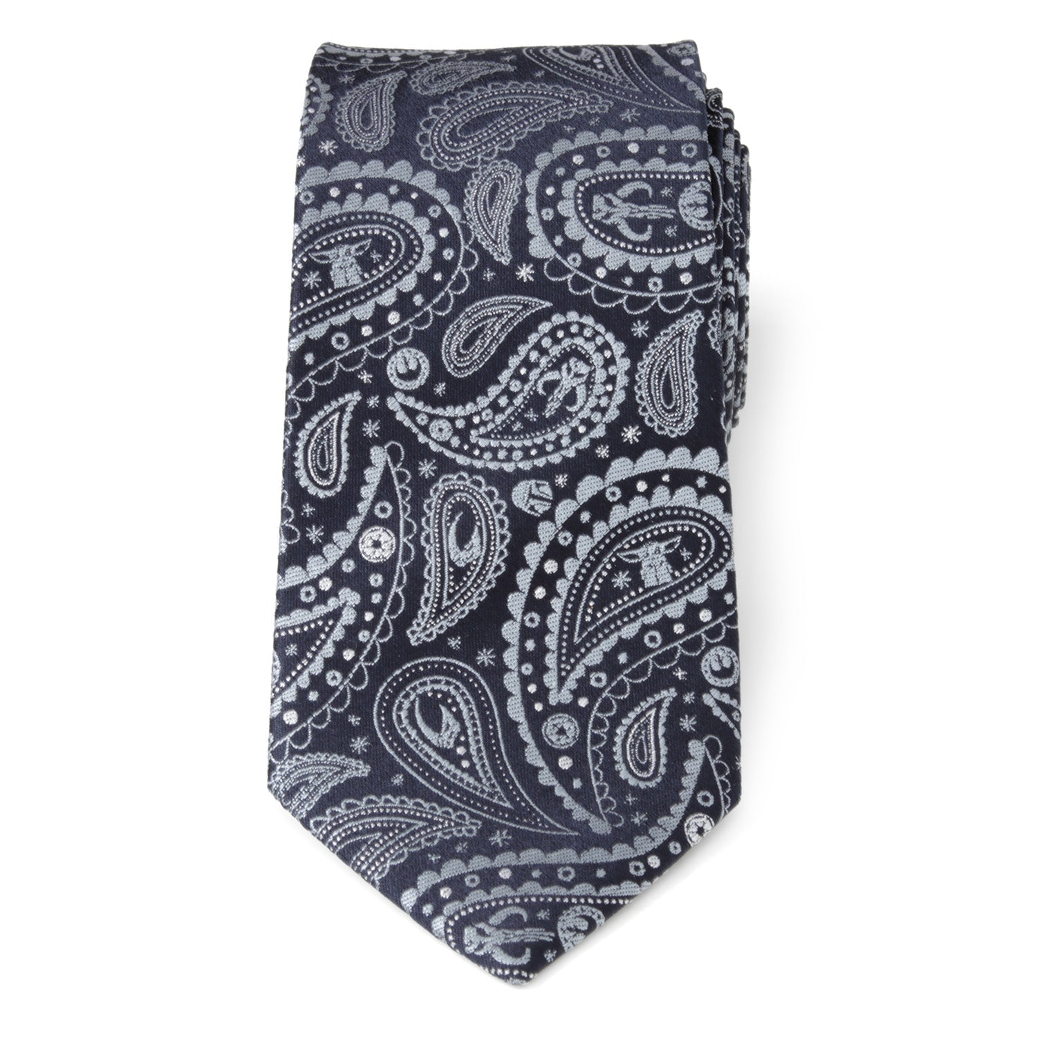 Star Wars Mandalorian Blue Paisley Tie