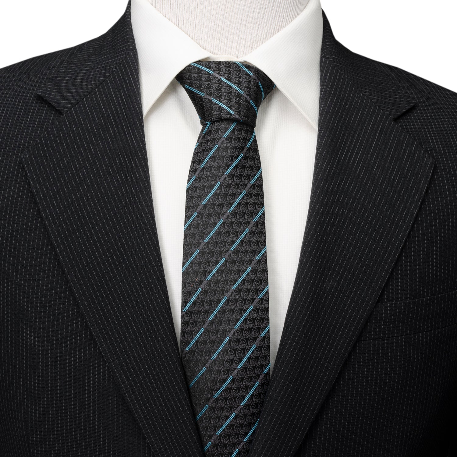 Star Wars Obi-Wan Kenobi LIGHTSABER Pattern Black Tie