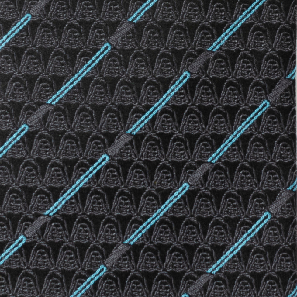 Star Wars Obi-Wan Kenobi LIGHTSABER Pattern Black Tie