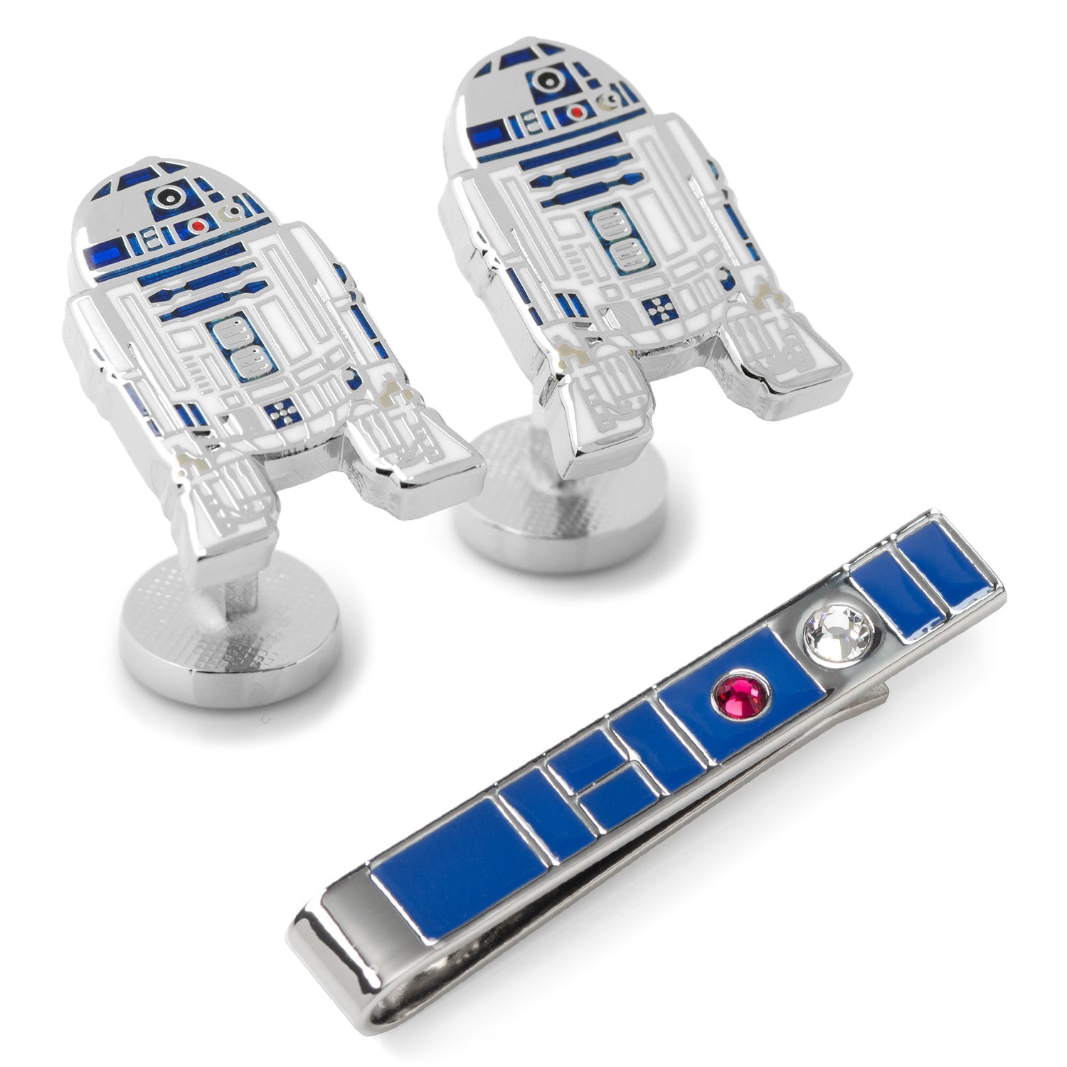 Star Wars R2-D2 Cufflinks and Blue Tie Bar Gift Set