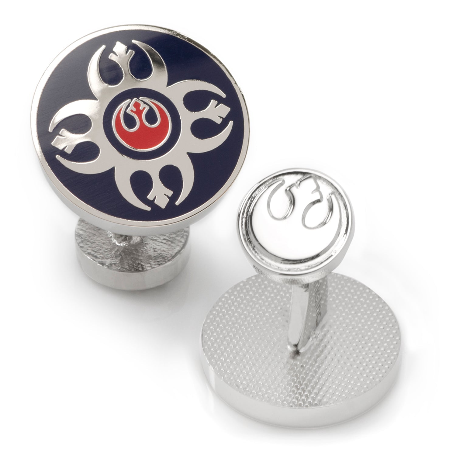 Star Wars Rebel Alliance Starbird Crest Blue and Red Cufflinks