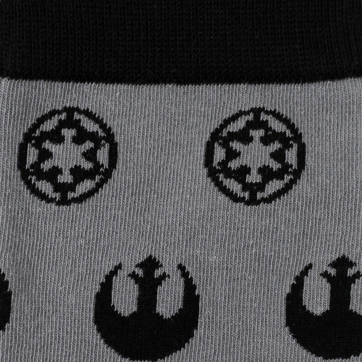 Star Wars Rebel Alliance Starbird Crest and Imperial Crest Gray Dress Socks and Lapel Pin Gift Set