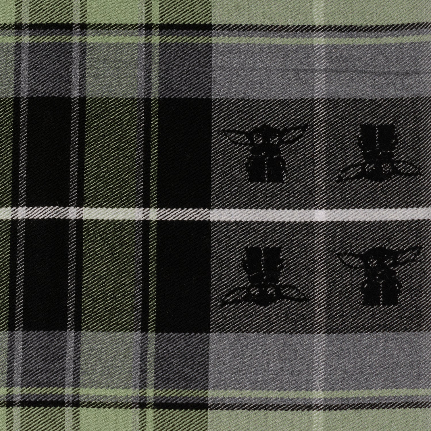 Star Wars Grogu Green and Black Scarf
