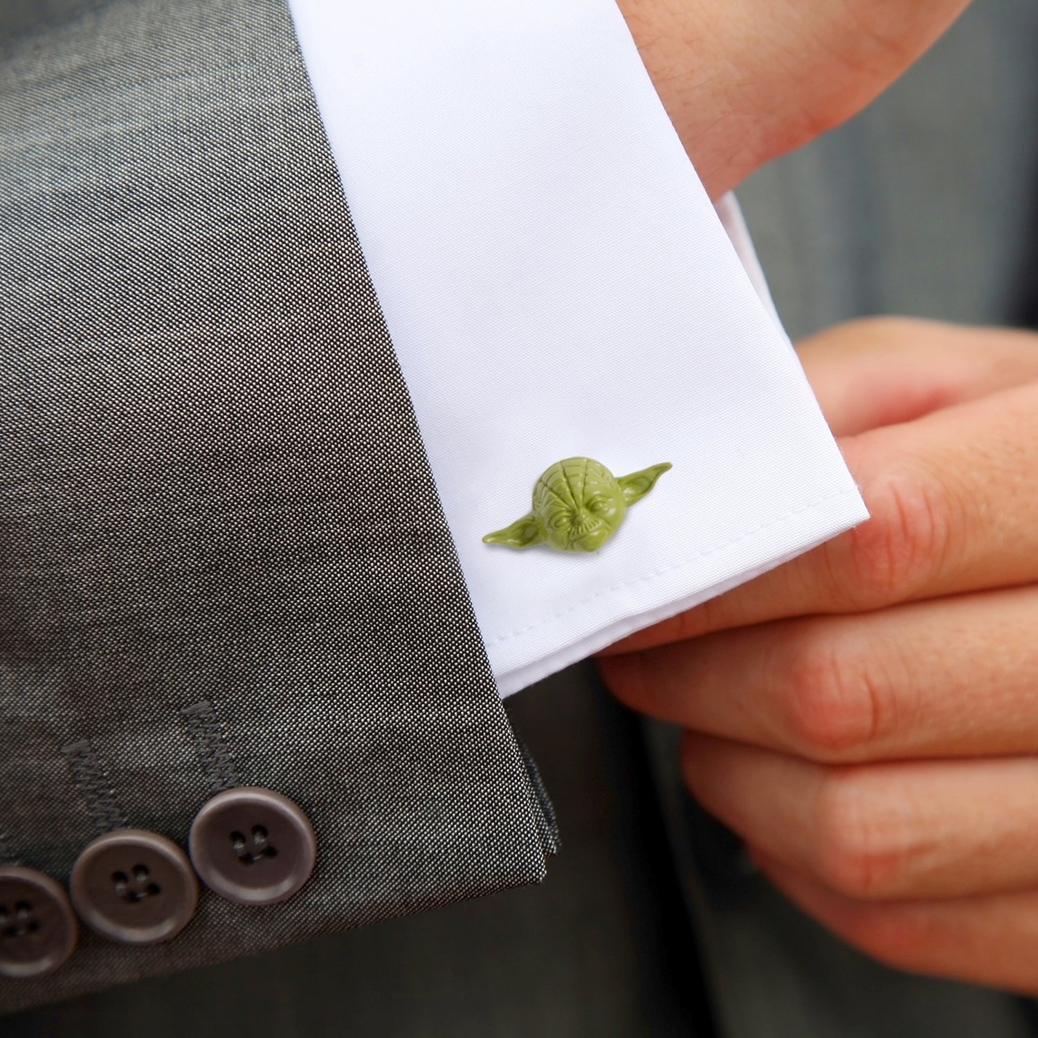 Star Wars Yoda 3D Cufflinks