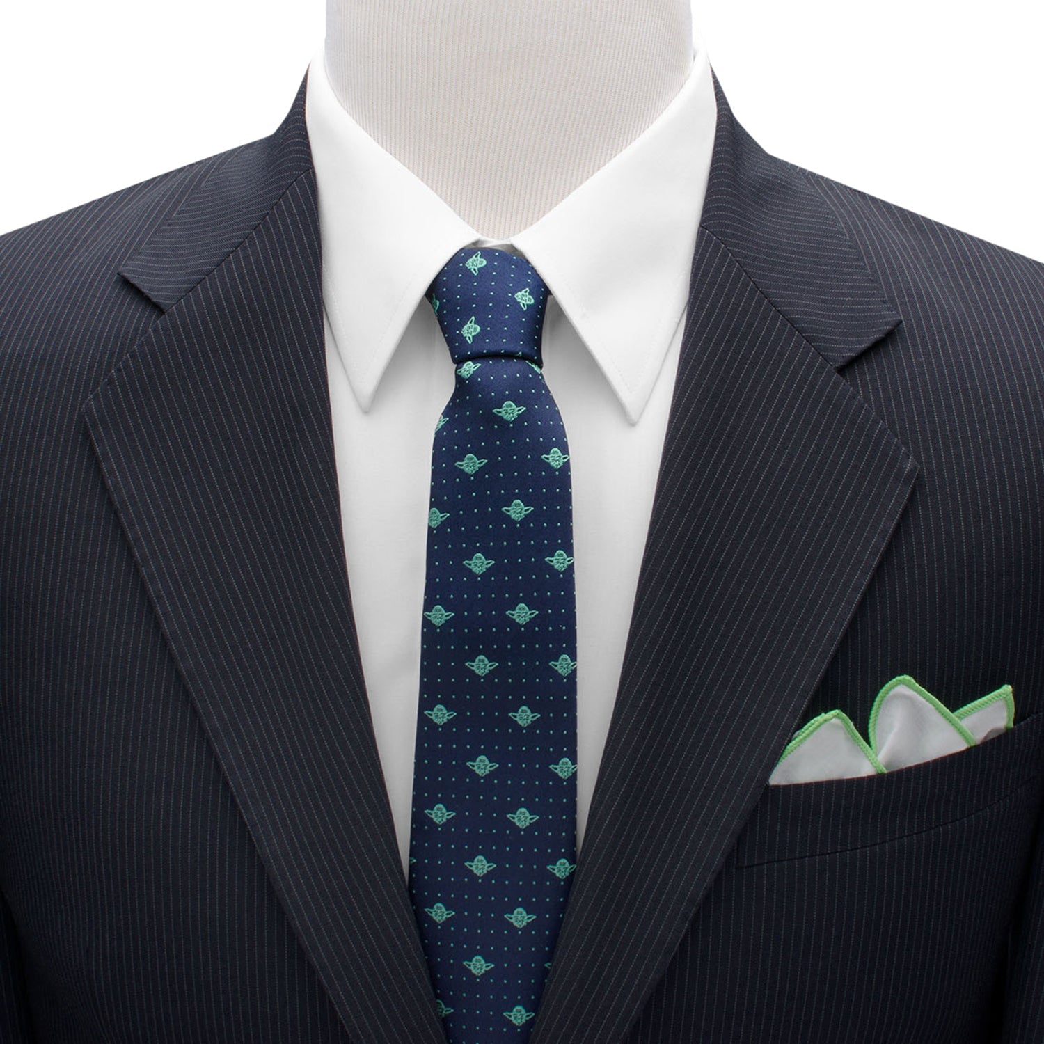 Star Wars Yoda Dotted Navy Tie
