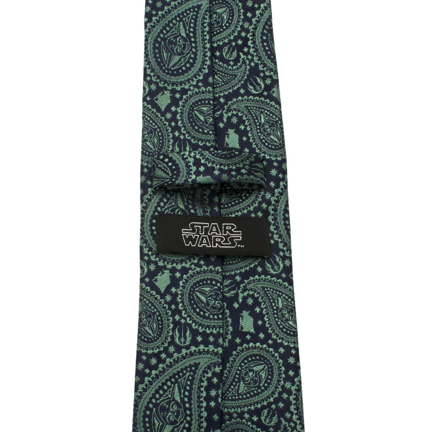 Star Wars Yoda Green and Blue Paisley Tie