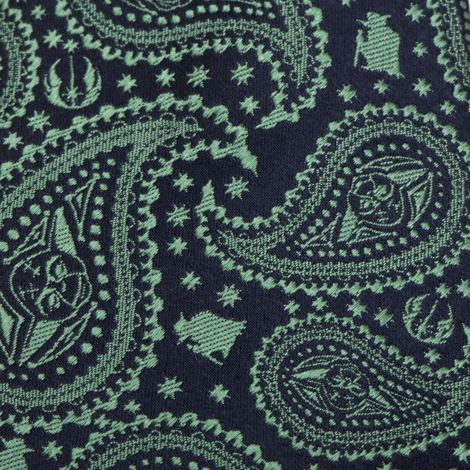 Star Wars Yoda Green and Blue Paisley Tie