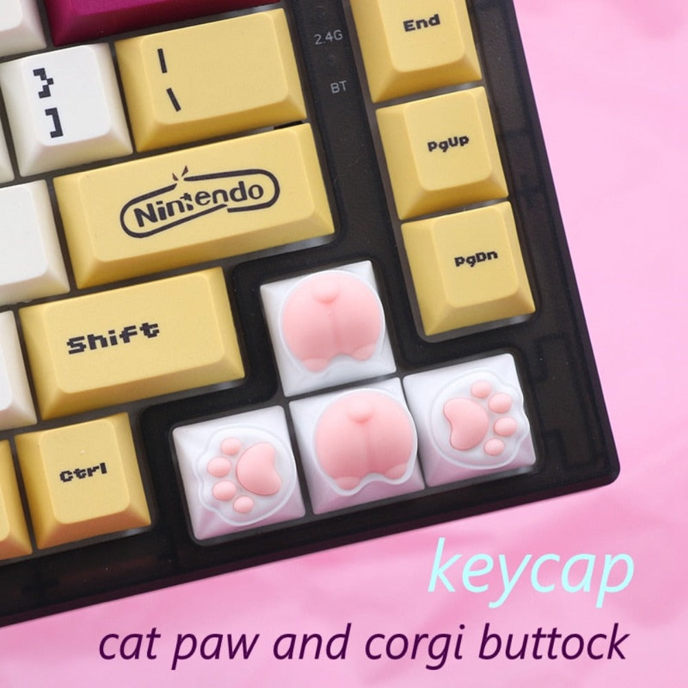 Cat Paw Keycaps 4 Piece Set