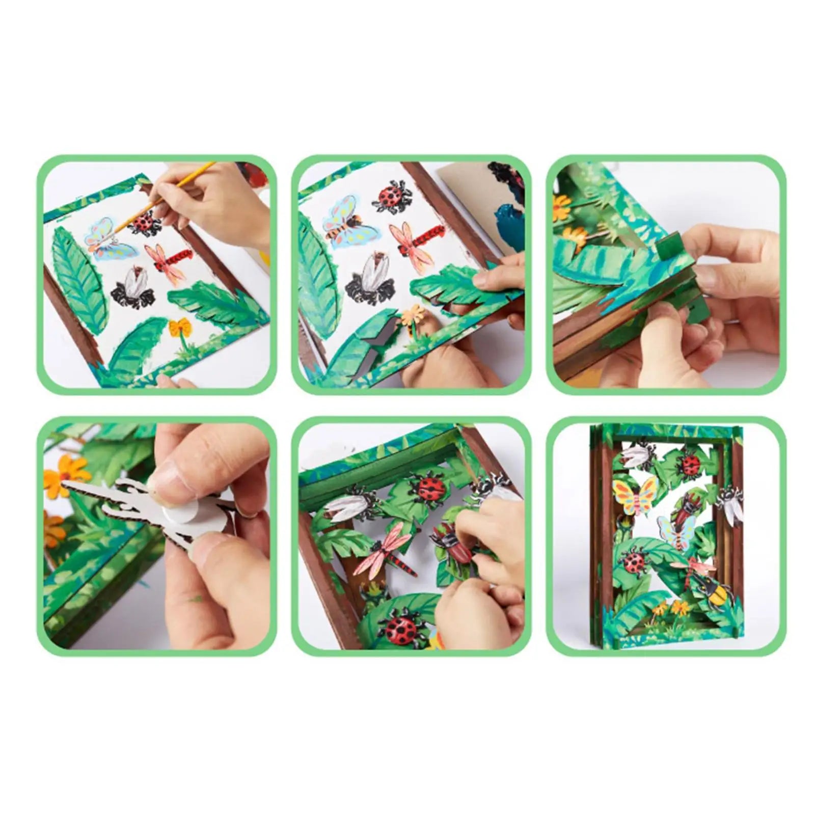 3D Coloring Craft Kit – DIY Art & Puzzle Set for Kids