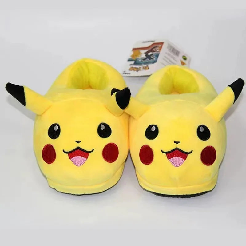 Pikachu Pokemon  Warm Plush Indoor Slippers